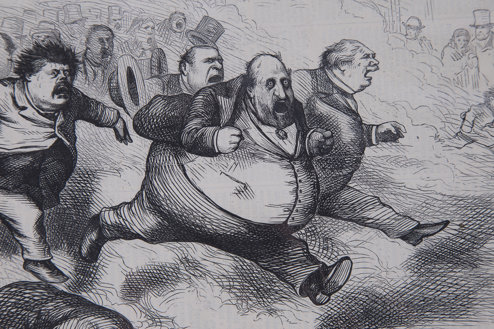 After Thomas Nast Cartoon "Stop Thief"