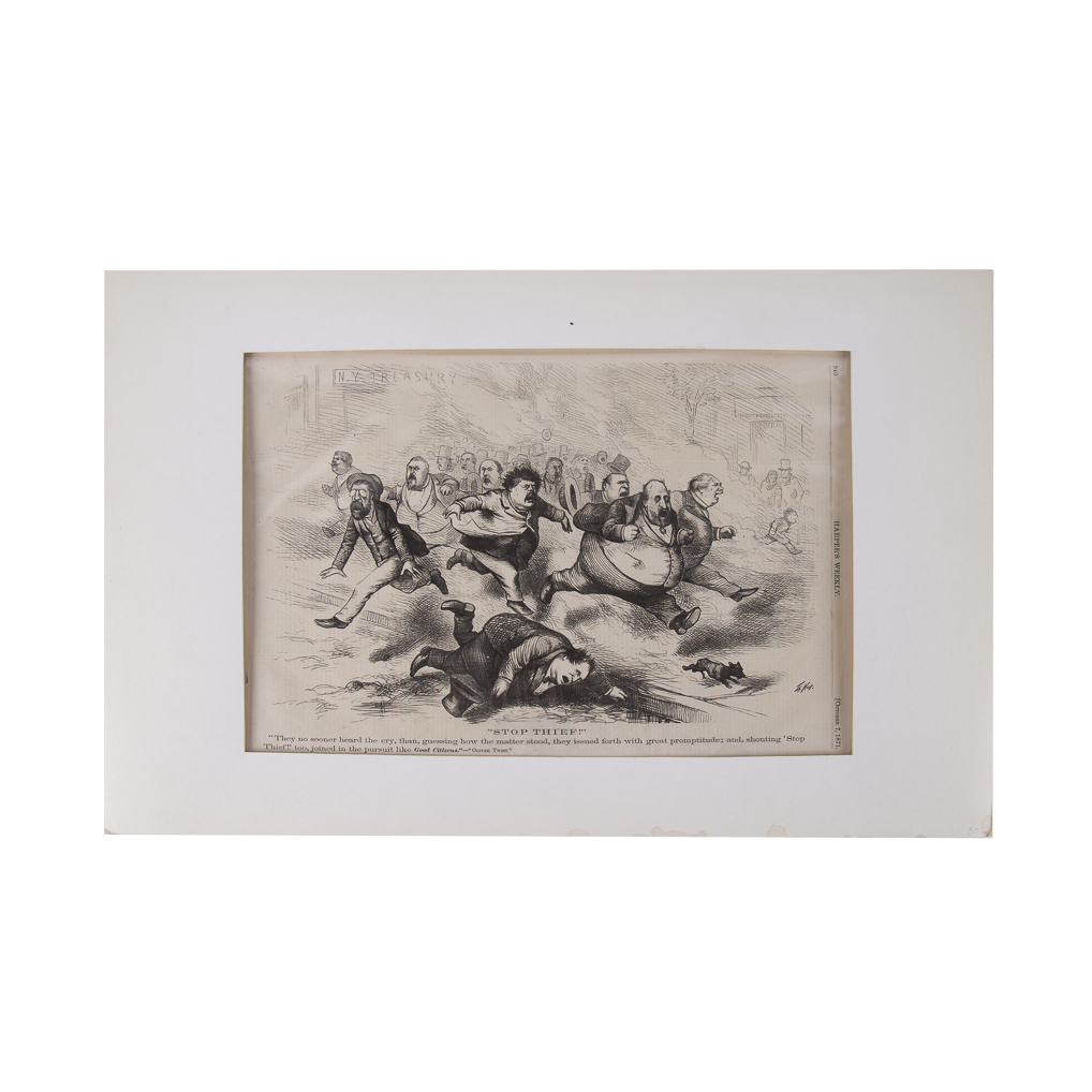 After Thomas Nast Cartoon "Stop Thief"