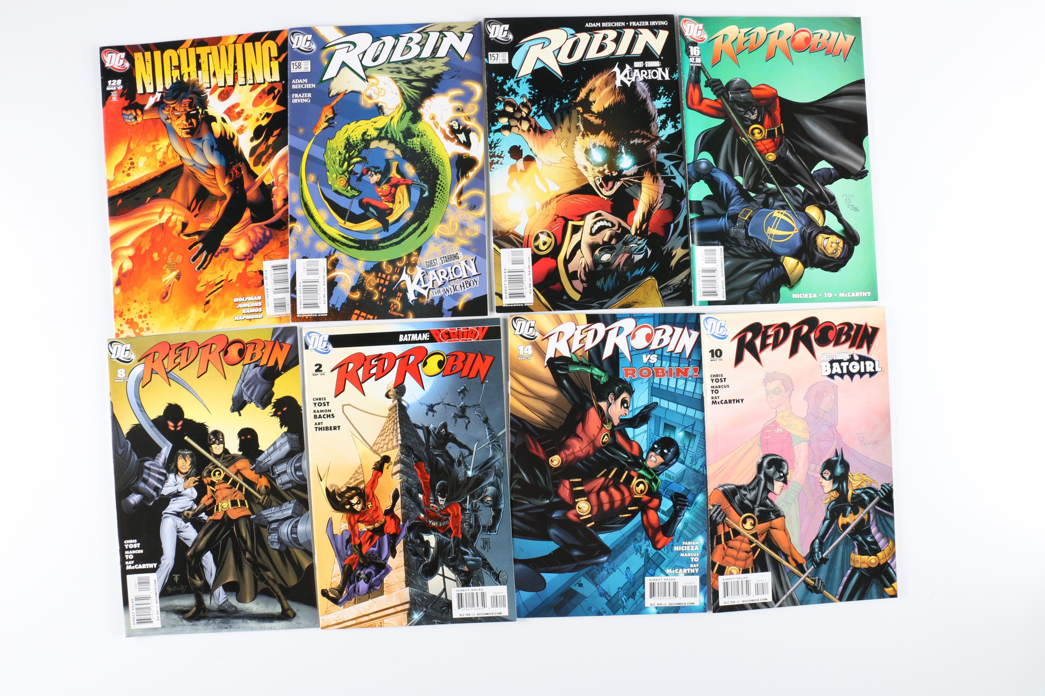 Collection of Modern Age DC Comics Including "Nightwing" and "Robin"
