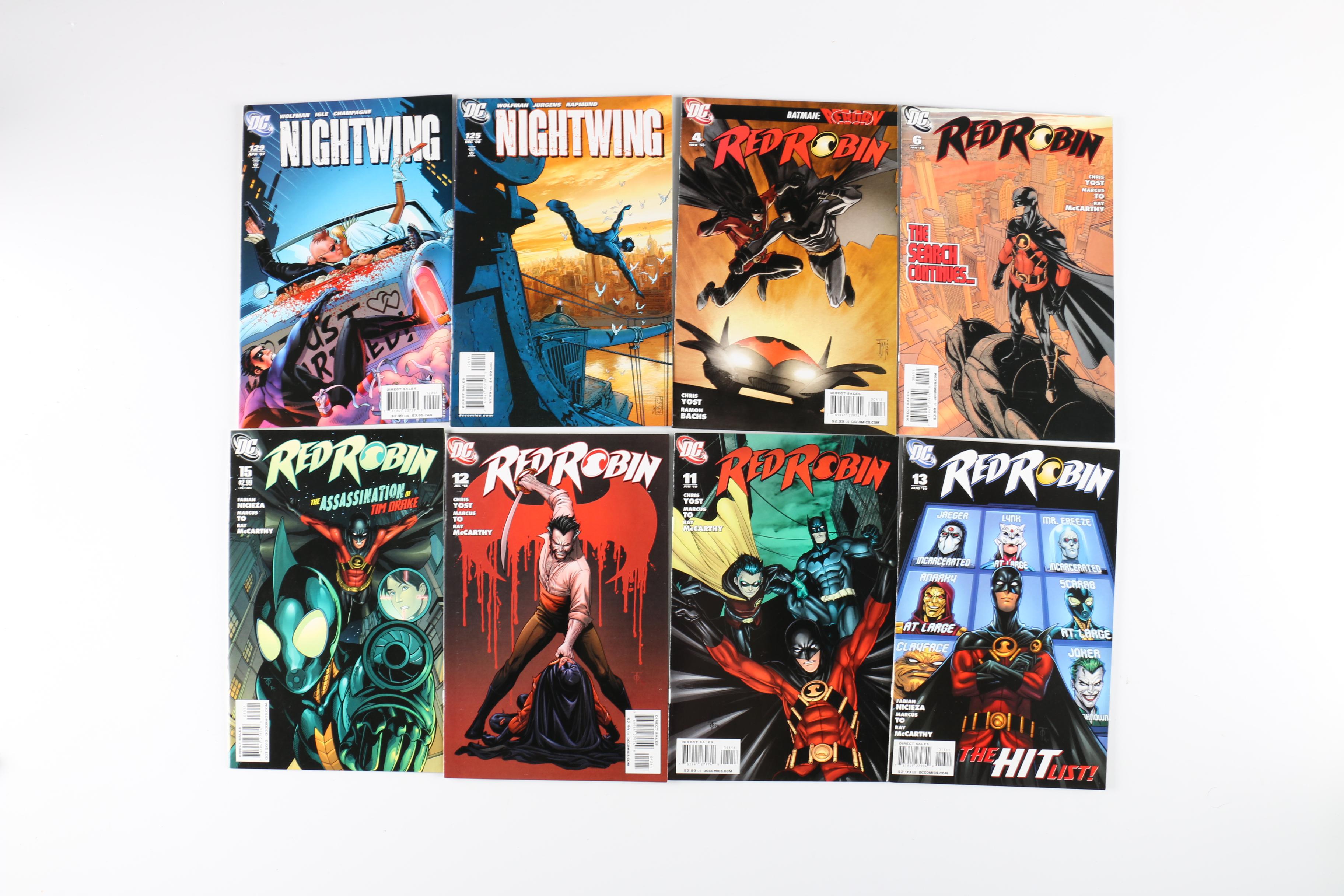 Collection of Modern Age DC Comics Including "Nightwing" and "Robin"