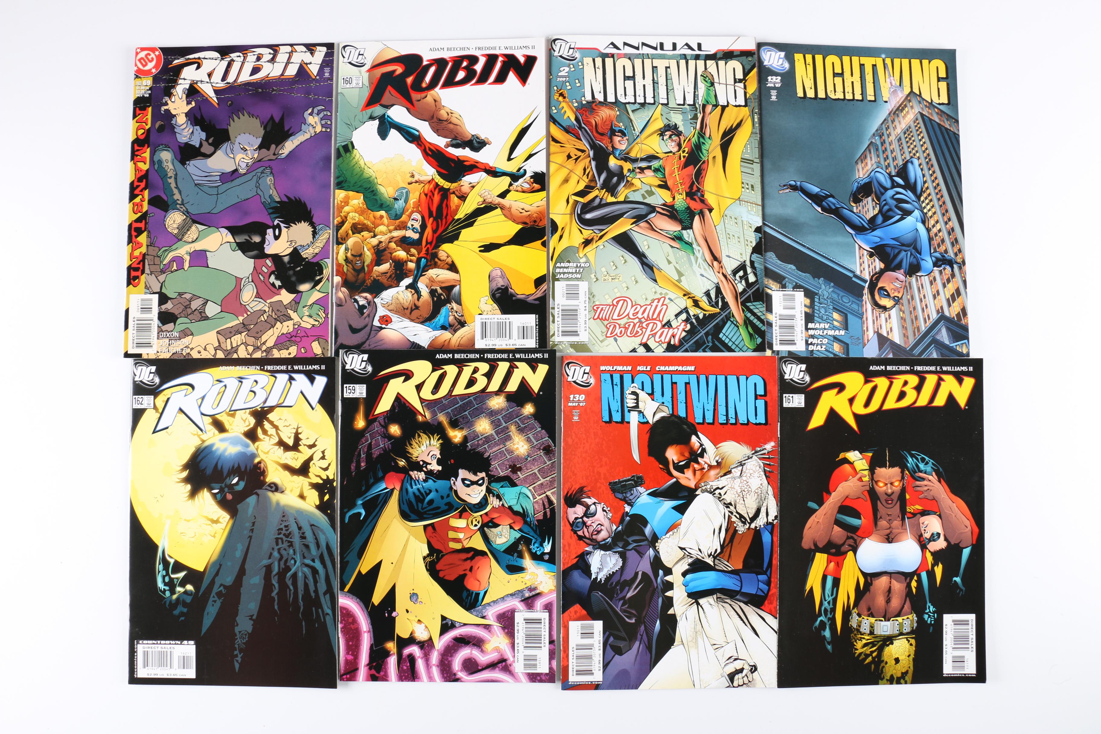 Collection of Modern Age DC Comics Including "Nightwing" and "Robin"