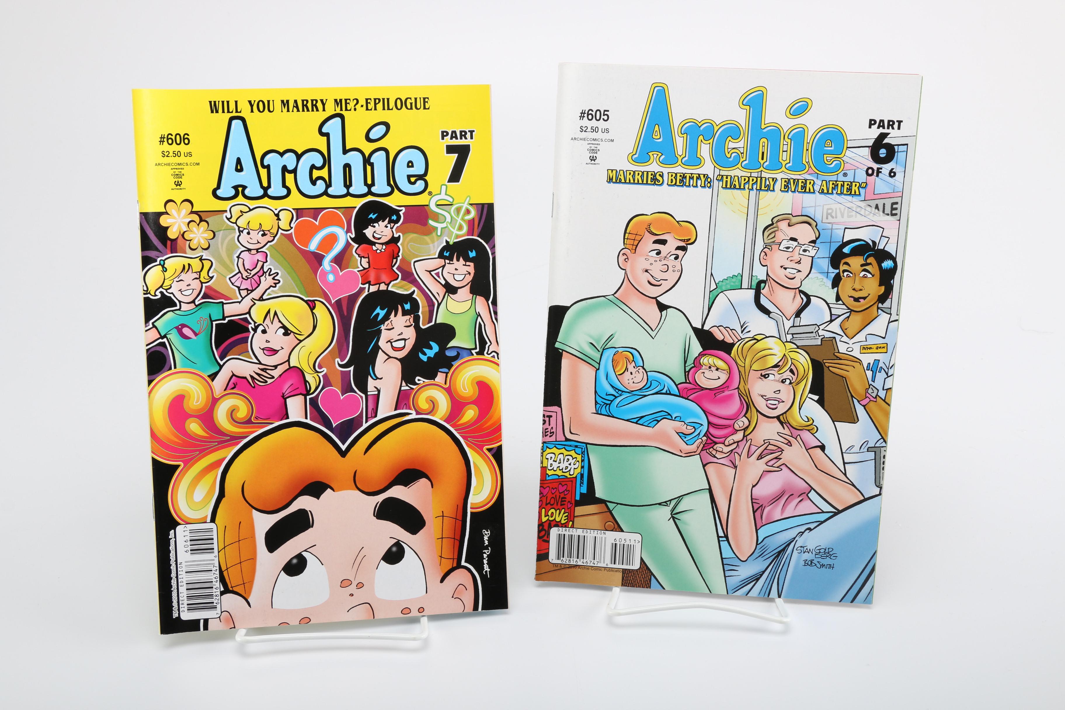 Modern Age "Archie" and DC Millennium Edition Comics Including Reprint of "Action Comics" #1