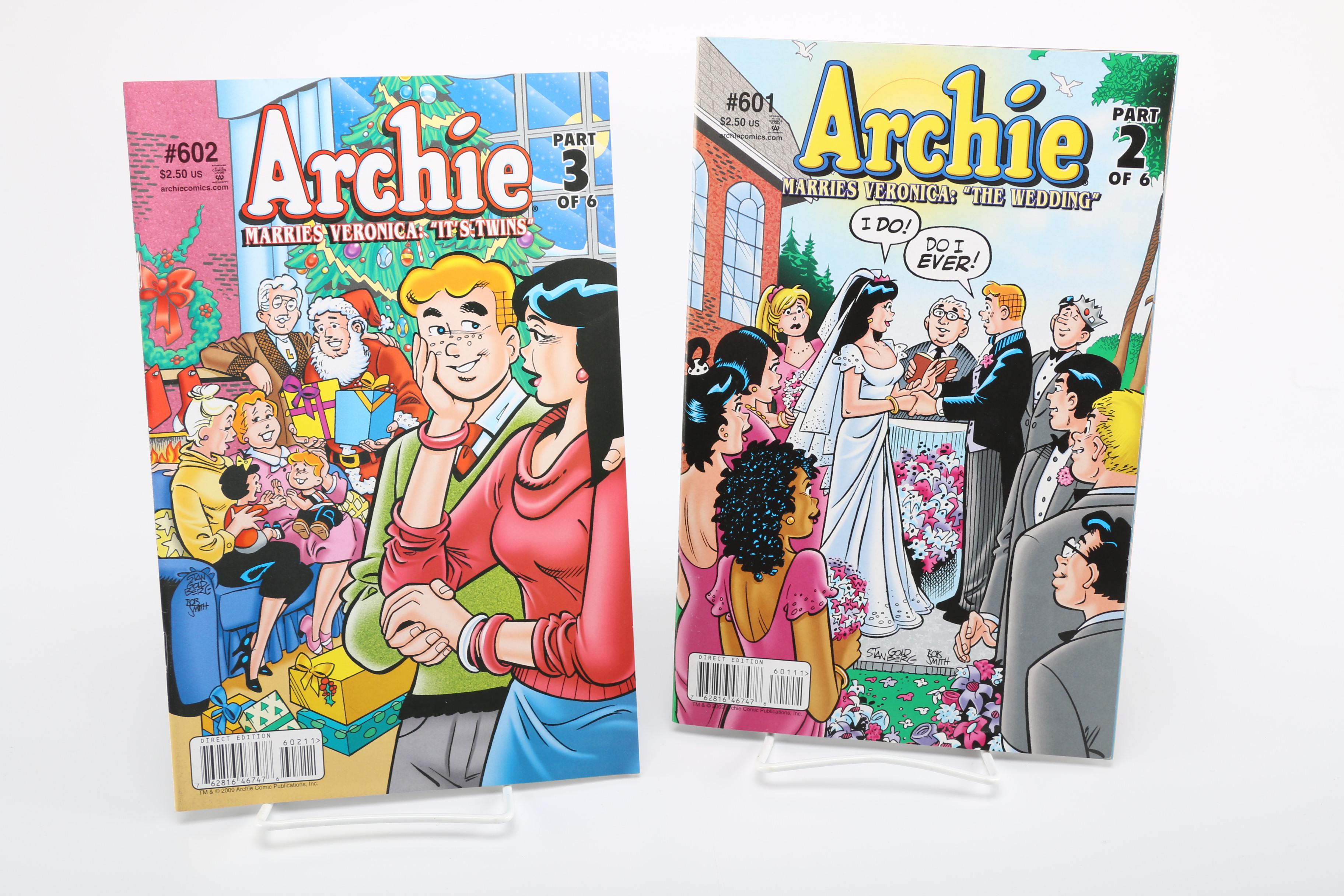 Modern Age "Archie" and DC Millennium Edition Comics Including Reprint of "Action Comics" #1