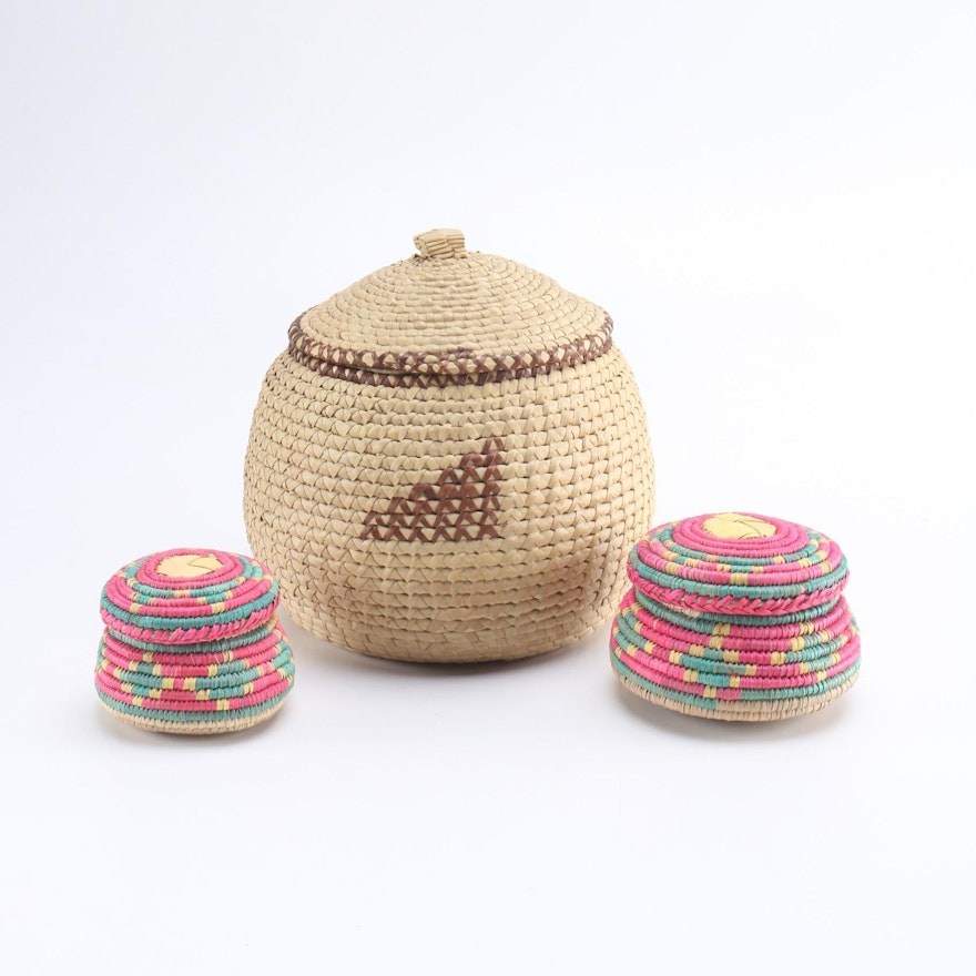 Selection of African Inspired Woven Baskets