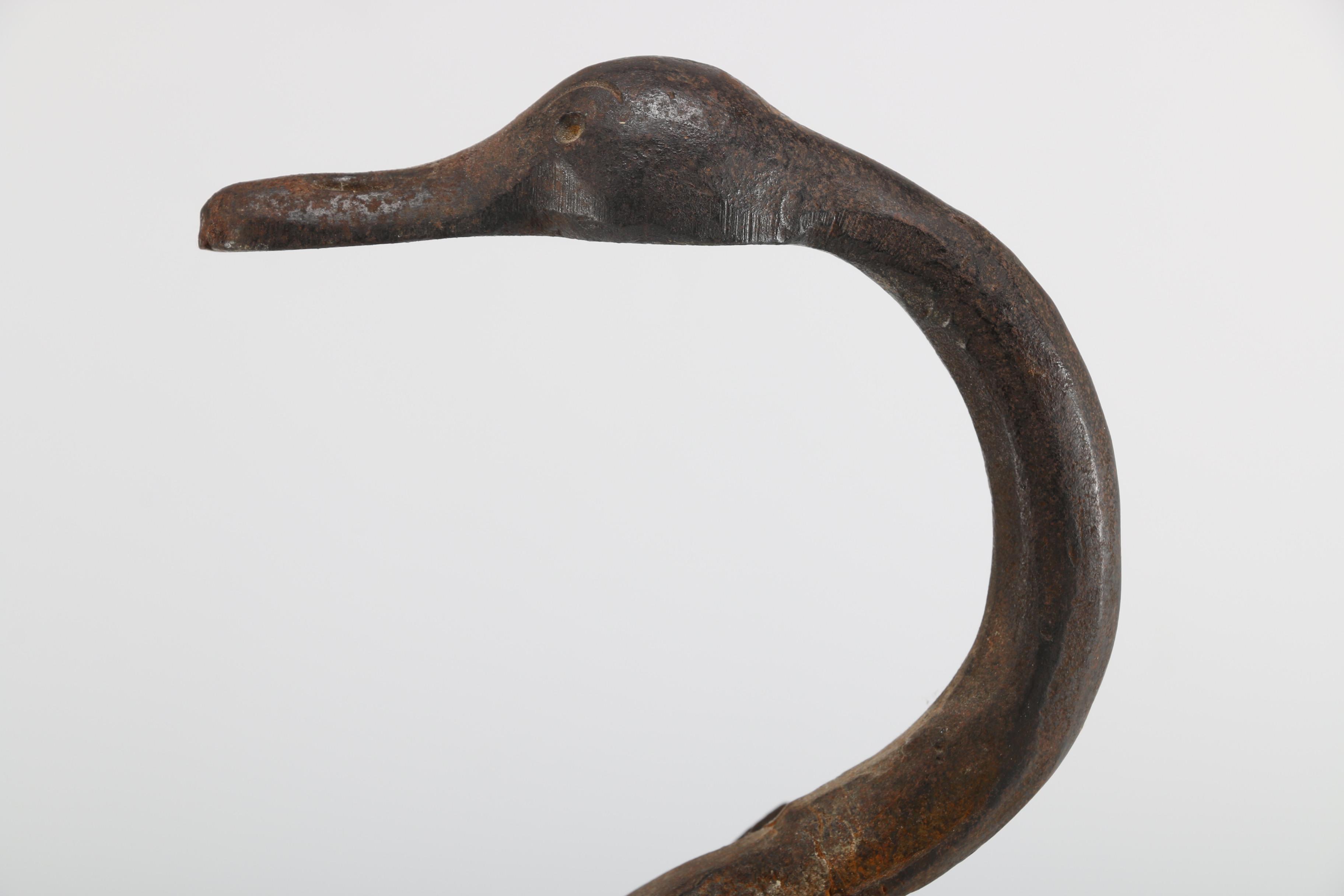 Cast Iron Bird Andirons