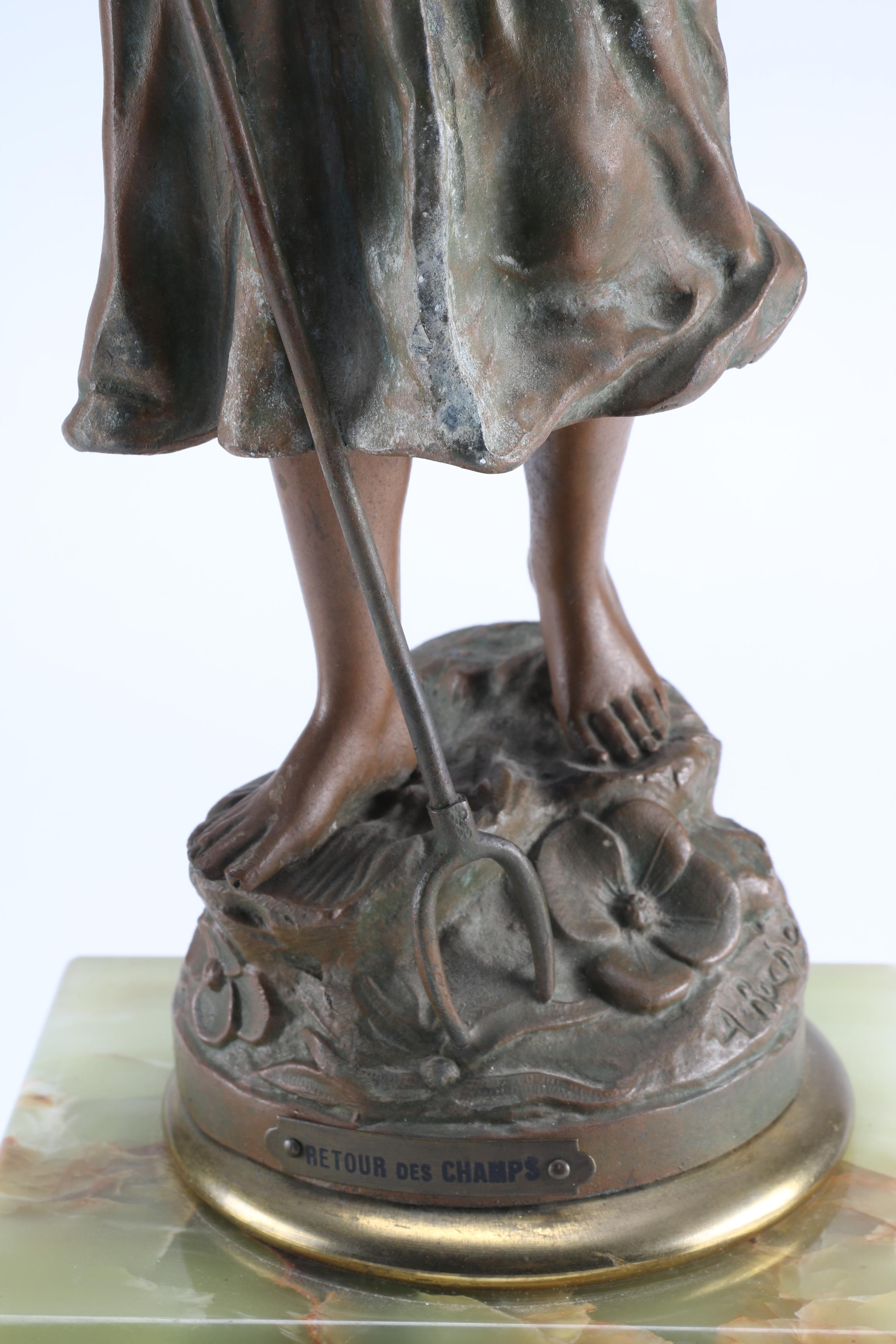 Bronze and Onyx Clock