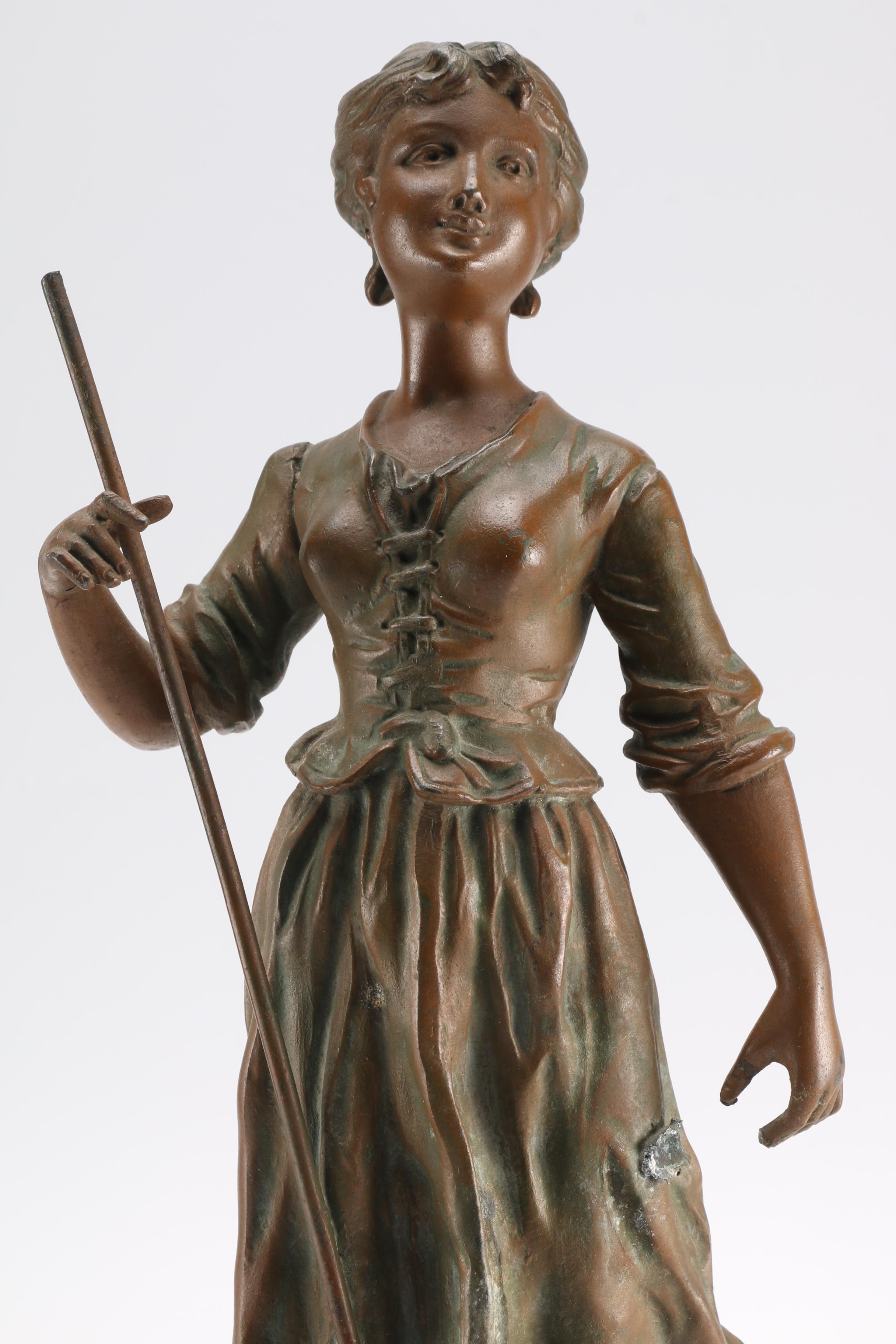 Bronze and Onyx Clock