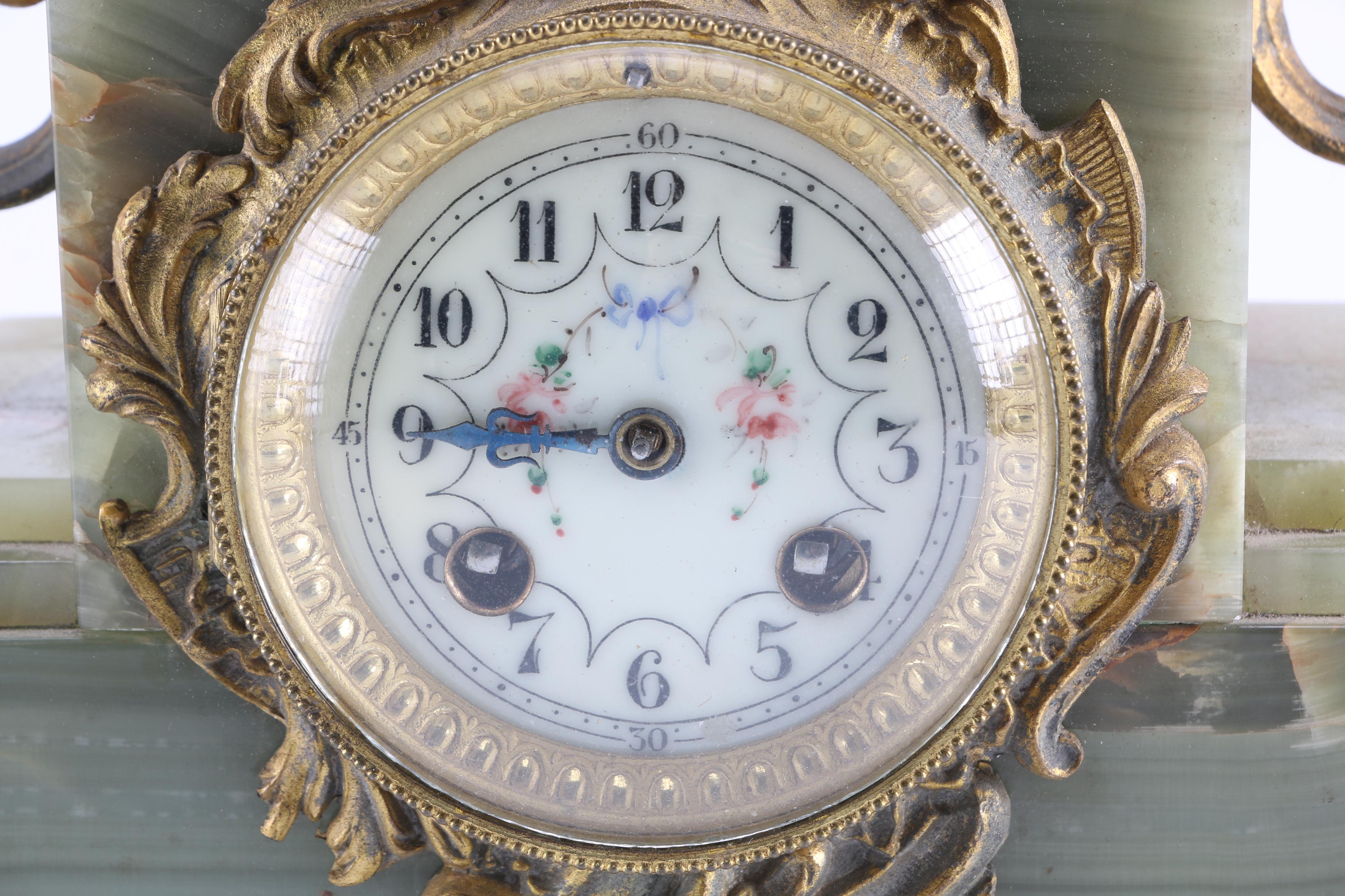 Bronze and Onyx Clock