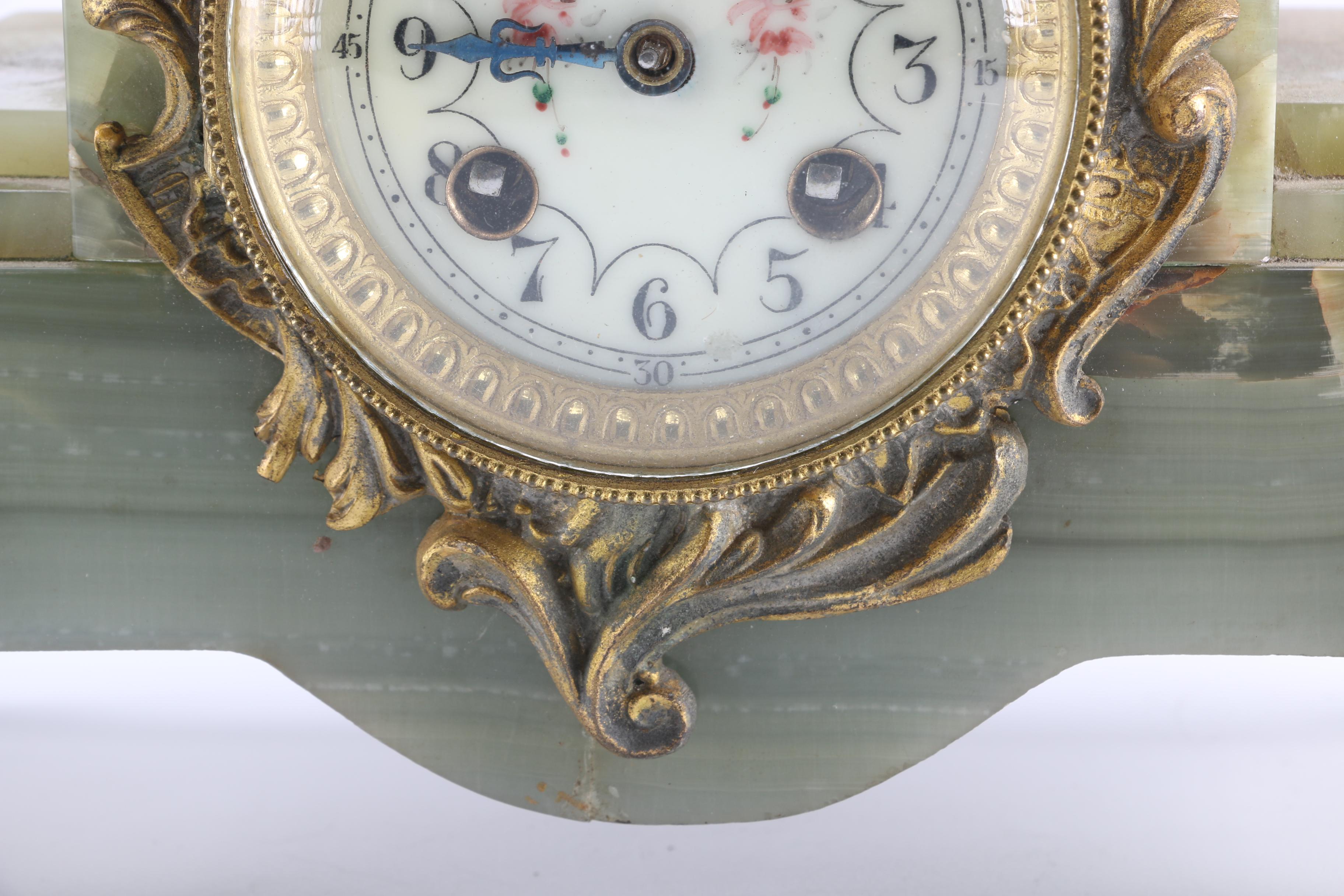 Bronze and Onyx Clock