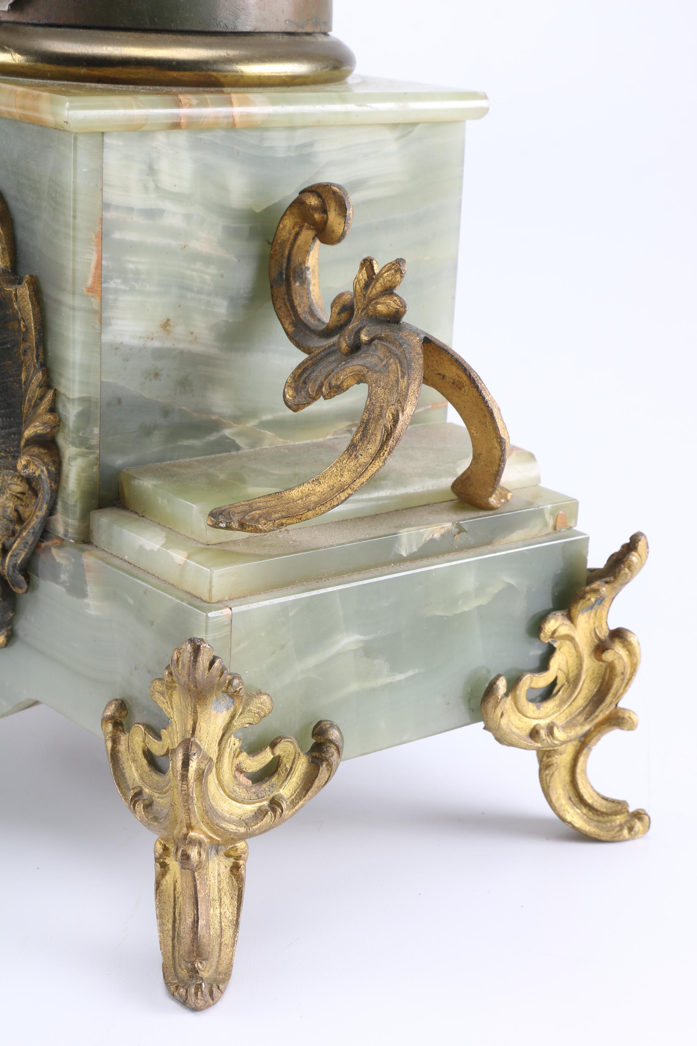 Bronze and Onyx Clock