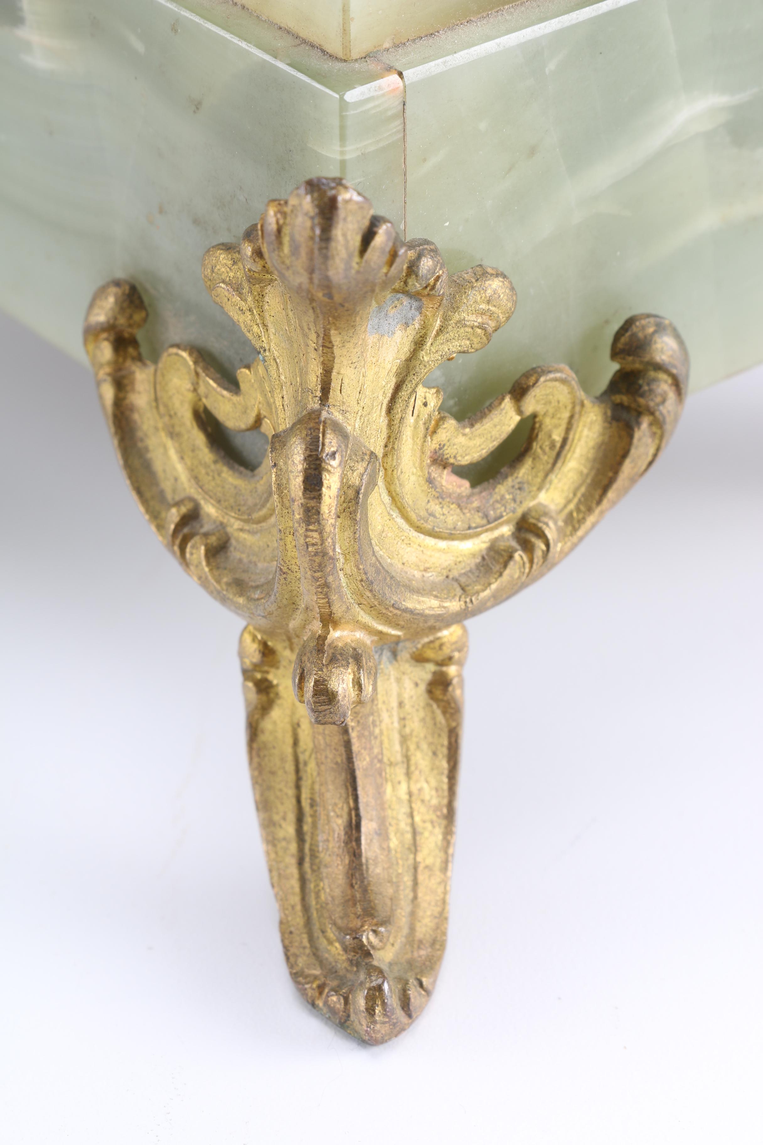 Bronze and Onyx Clock