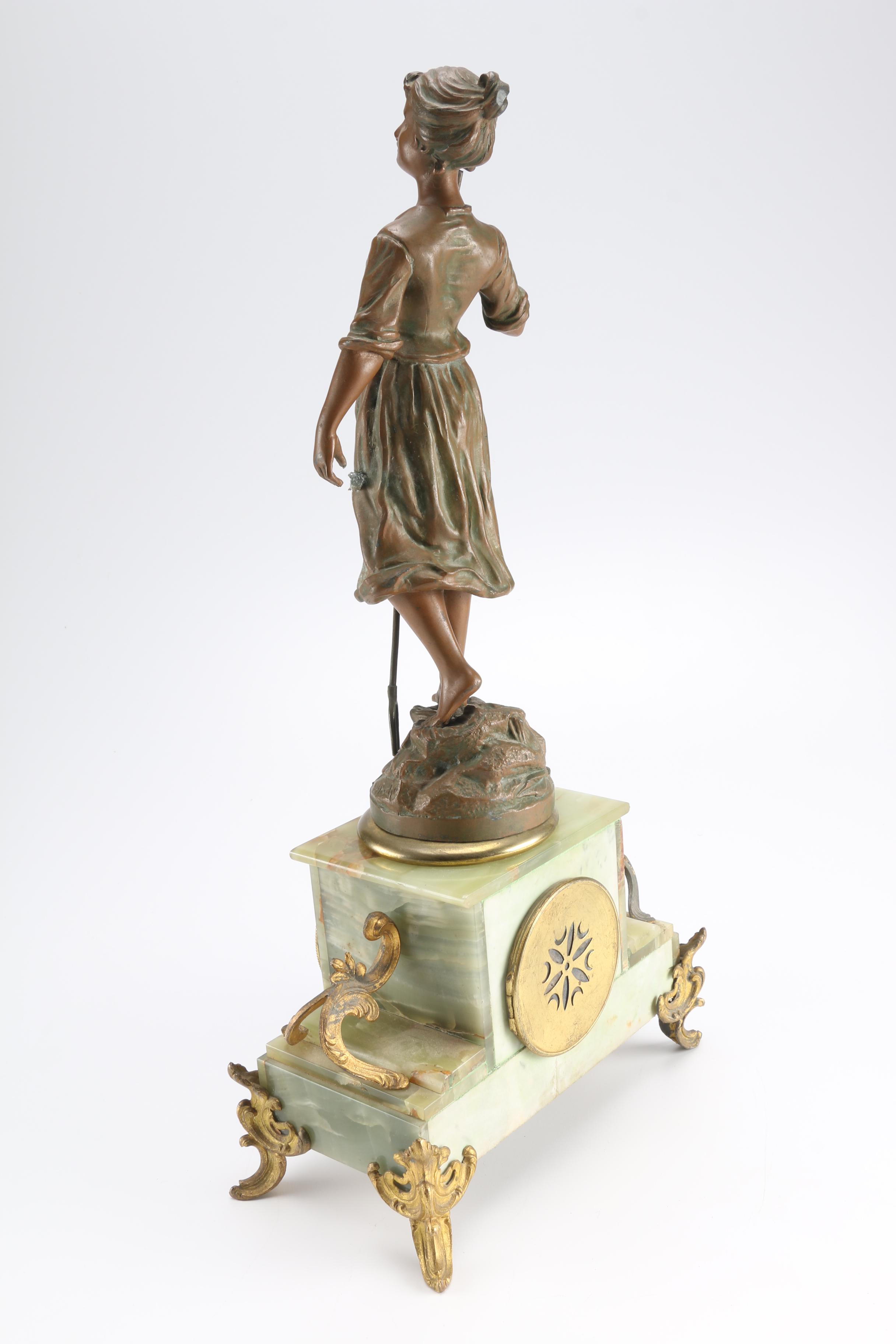 Bronze and Onyx Clock