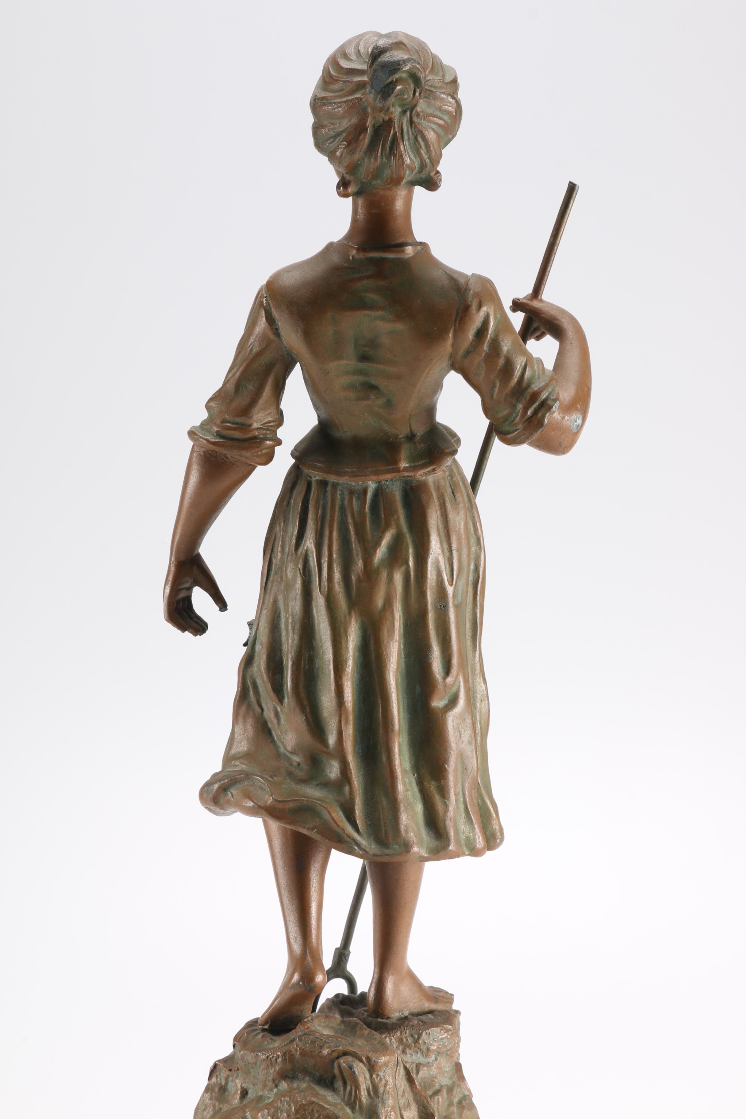 Bronze and Onyx Clock