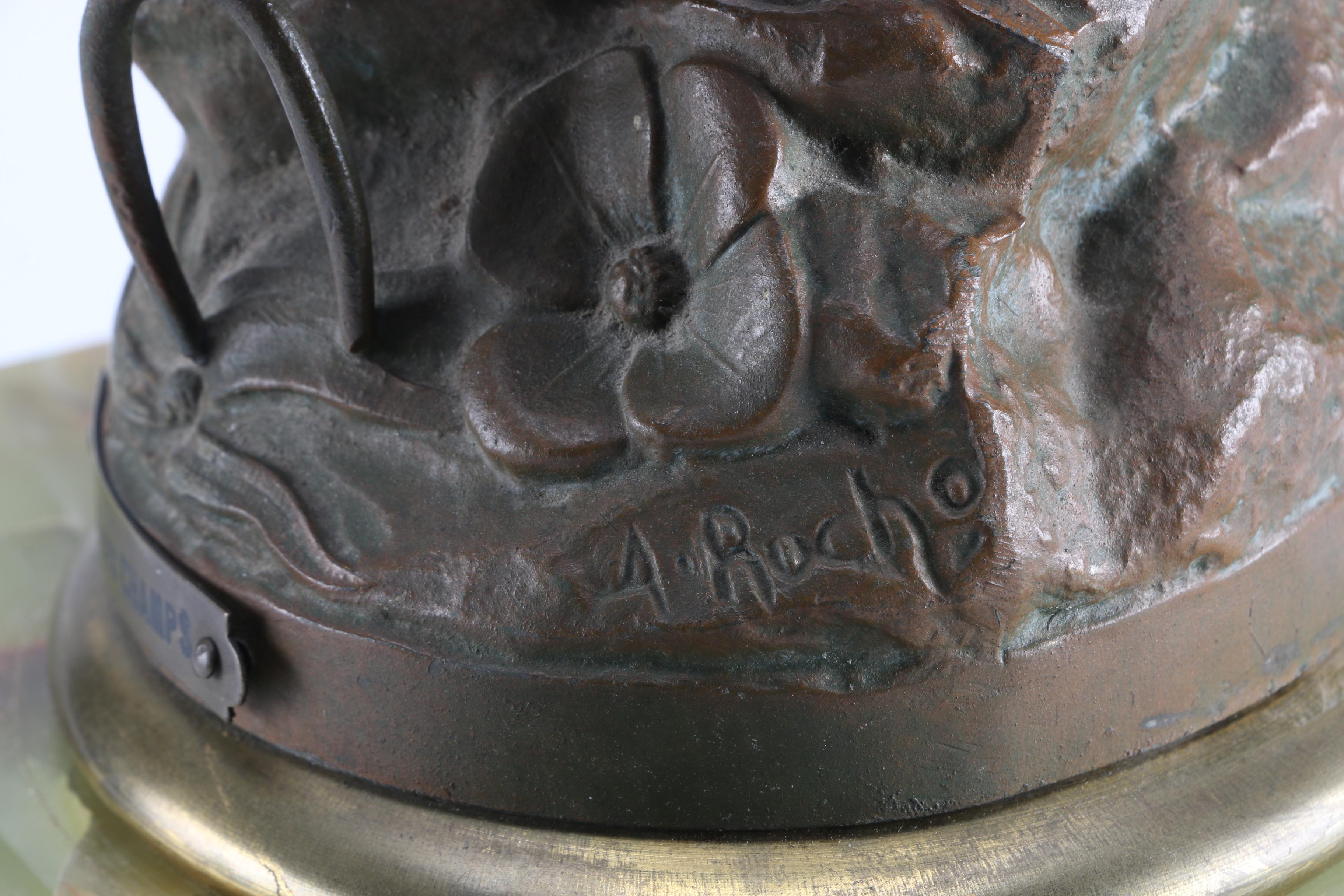 Bronze and Onyx Clock