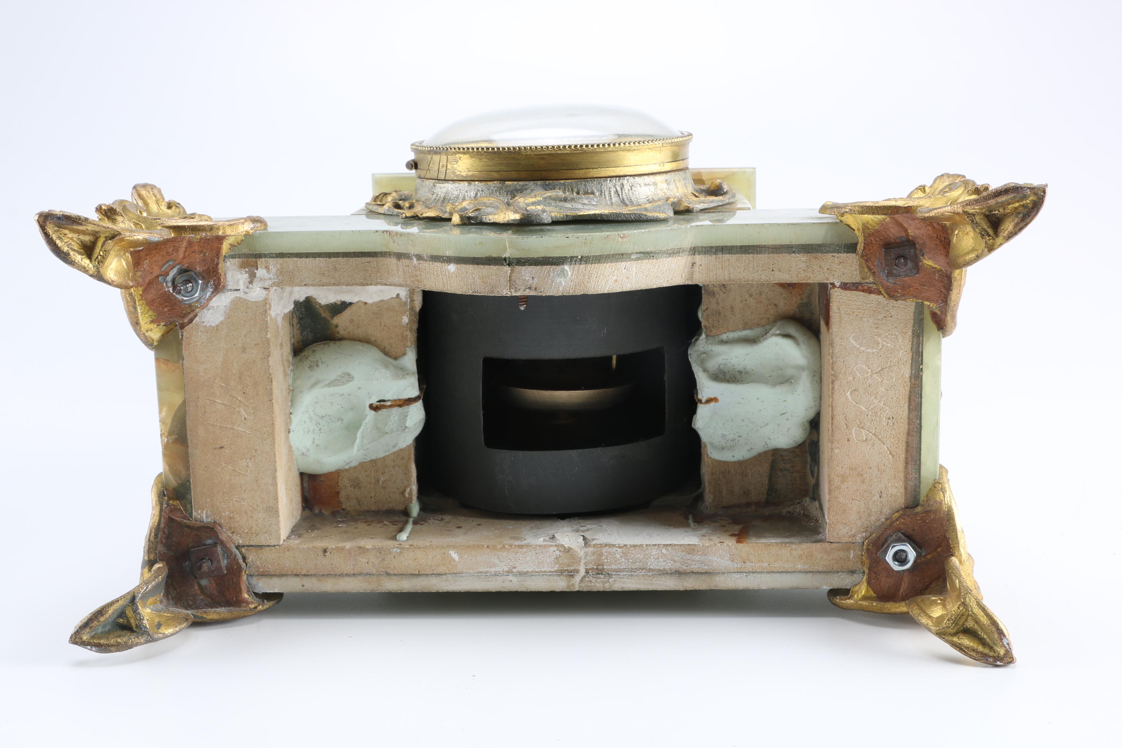 Bronze and Onyx Clock