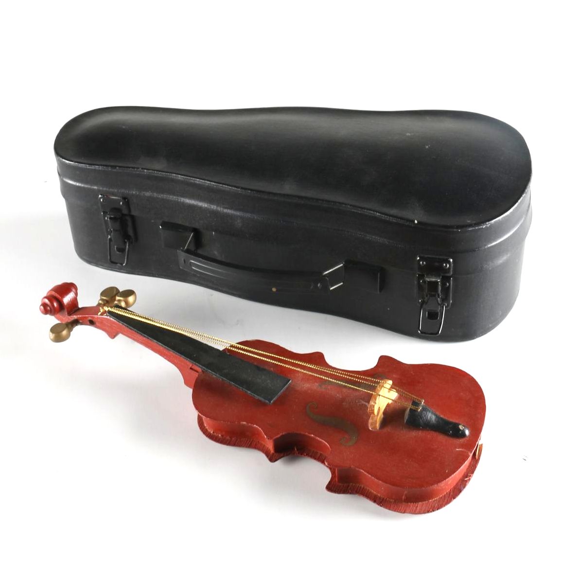 Miniature Decorative Violin with Case