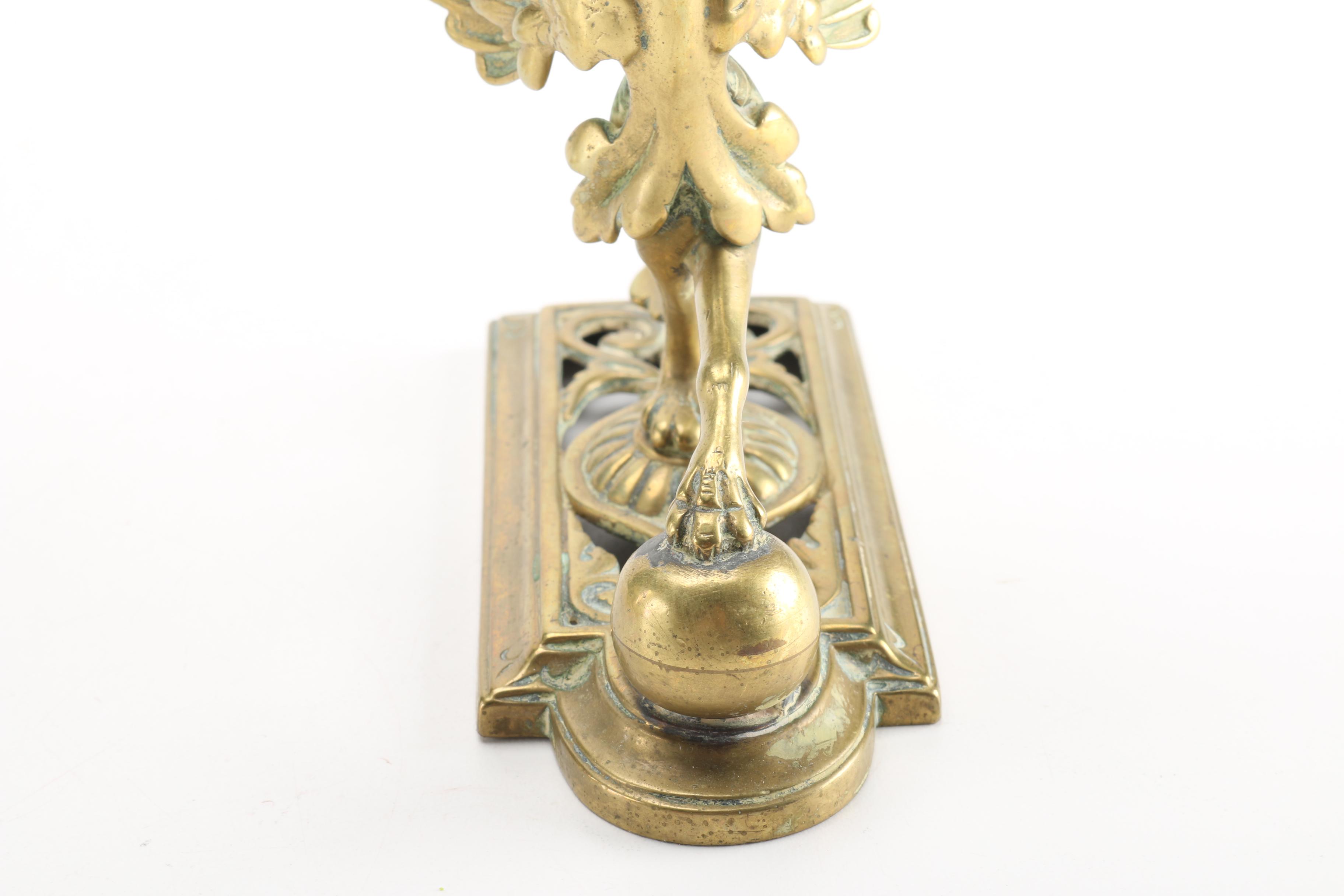 Chinese Vase, Bowl and Brass Candlesticks