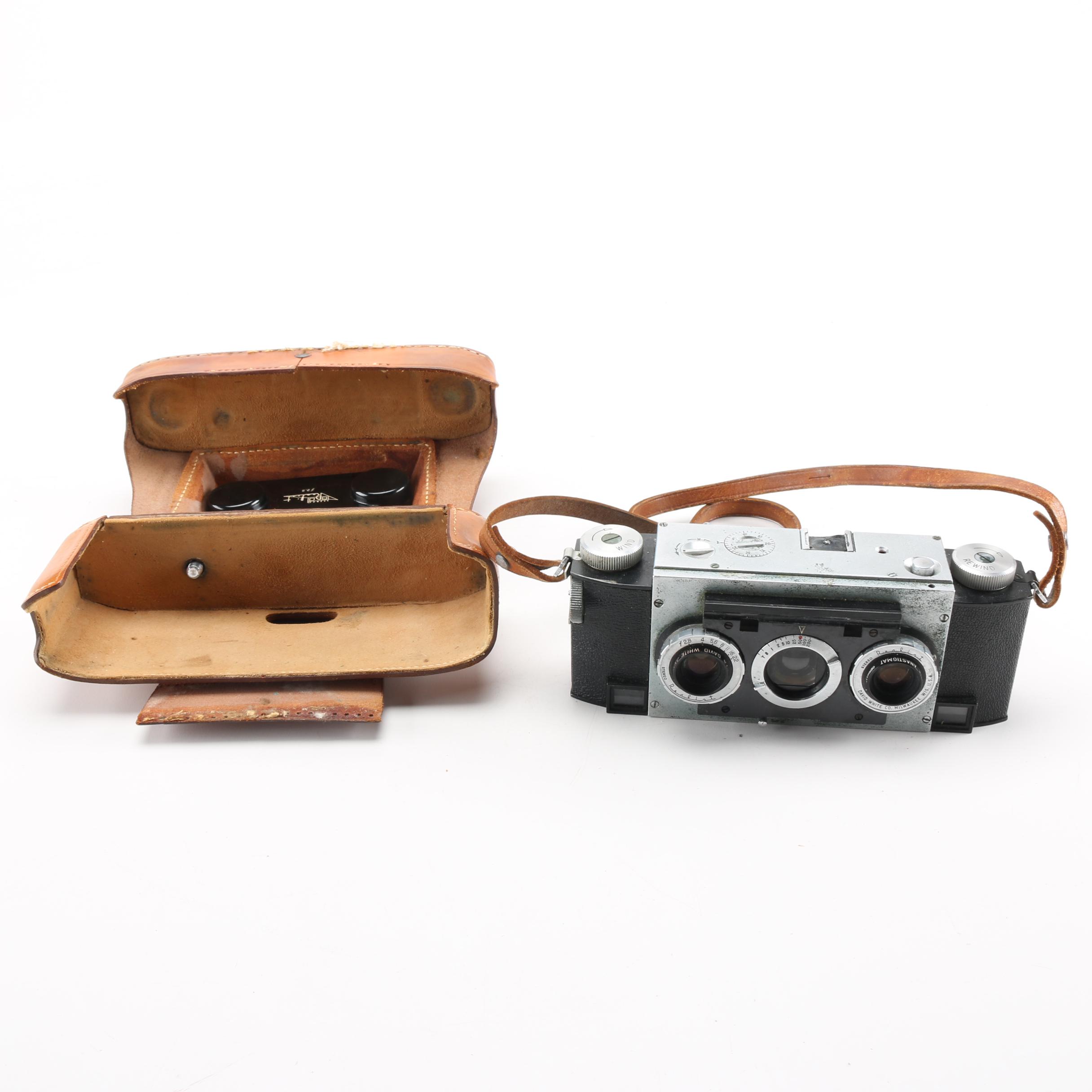 Stereo Realist Point-and-Shoot Camera With Bag