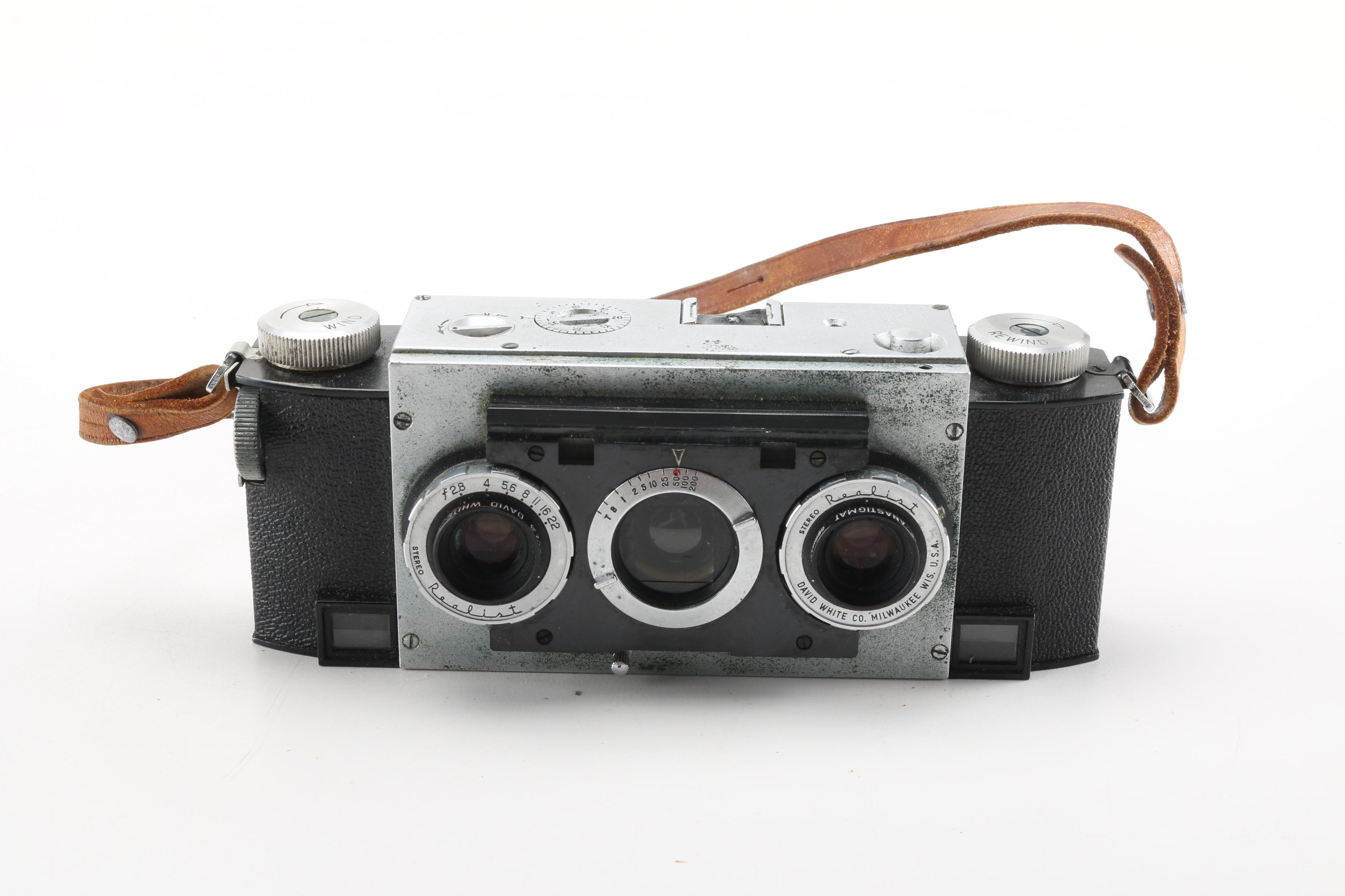Stereo Realist Point-and-Shoot Camera With Bag