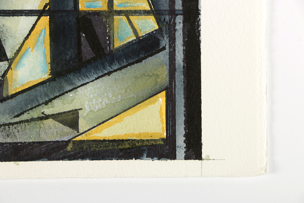 Ricardo Morin Ink and Watercolor Painting on Paper