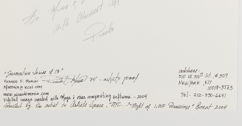 Pair of Ricardo Morin Artist Proof 3-D Digital Paintings on Paper from "Invocation Series"