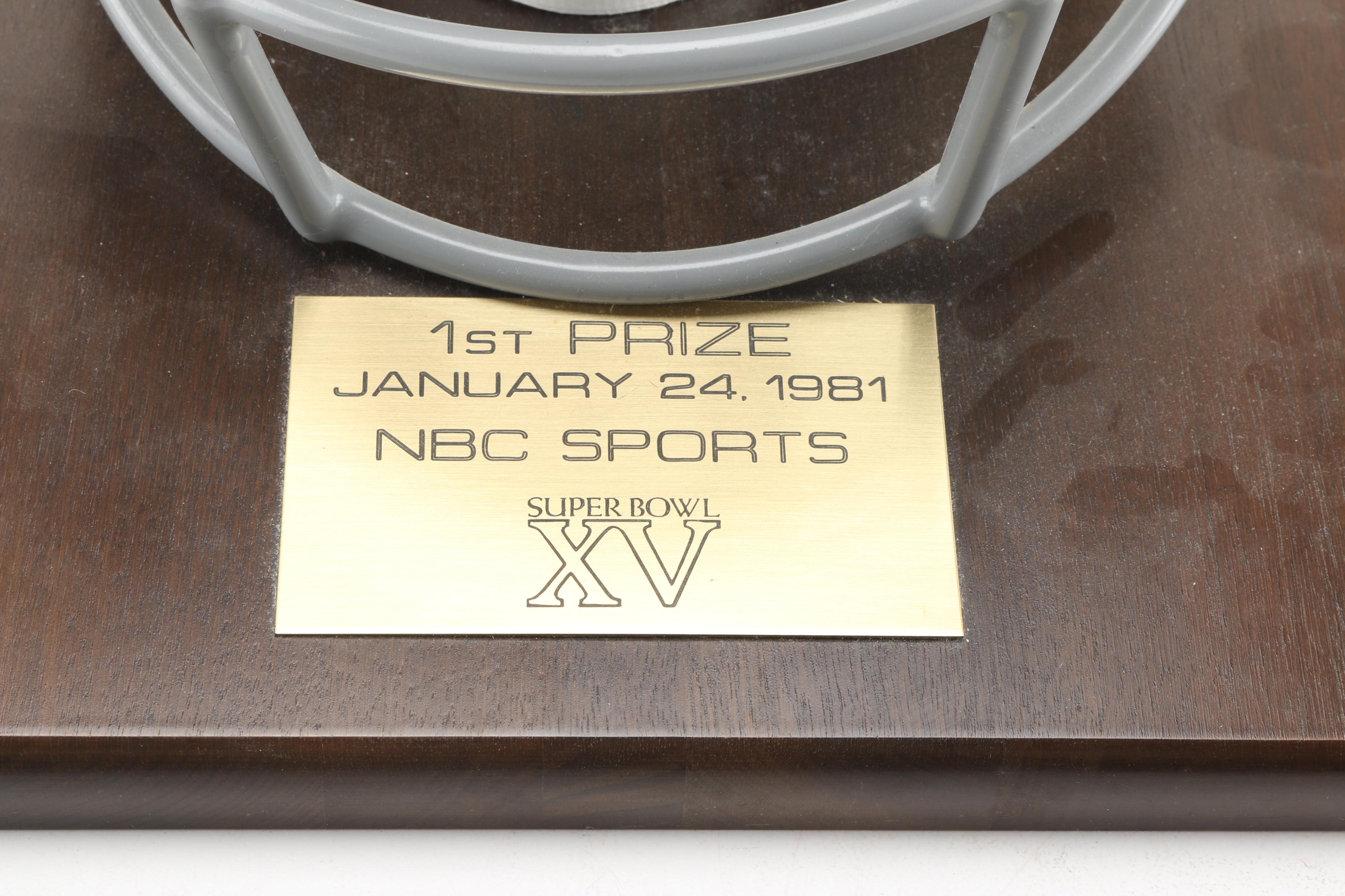 Super Bowl XV Helmet Plaque