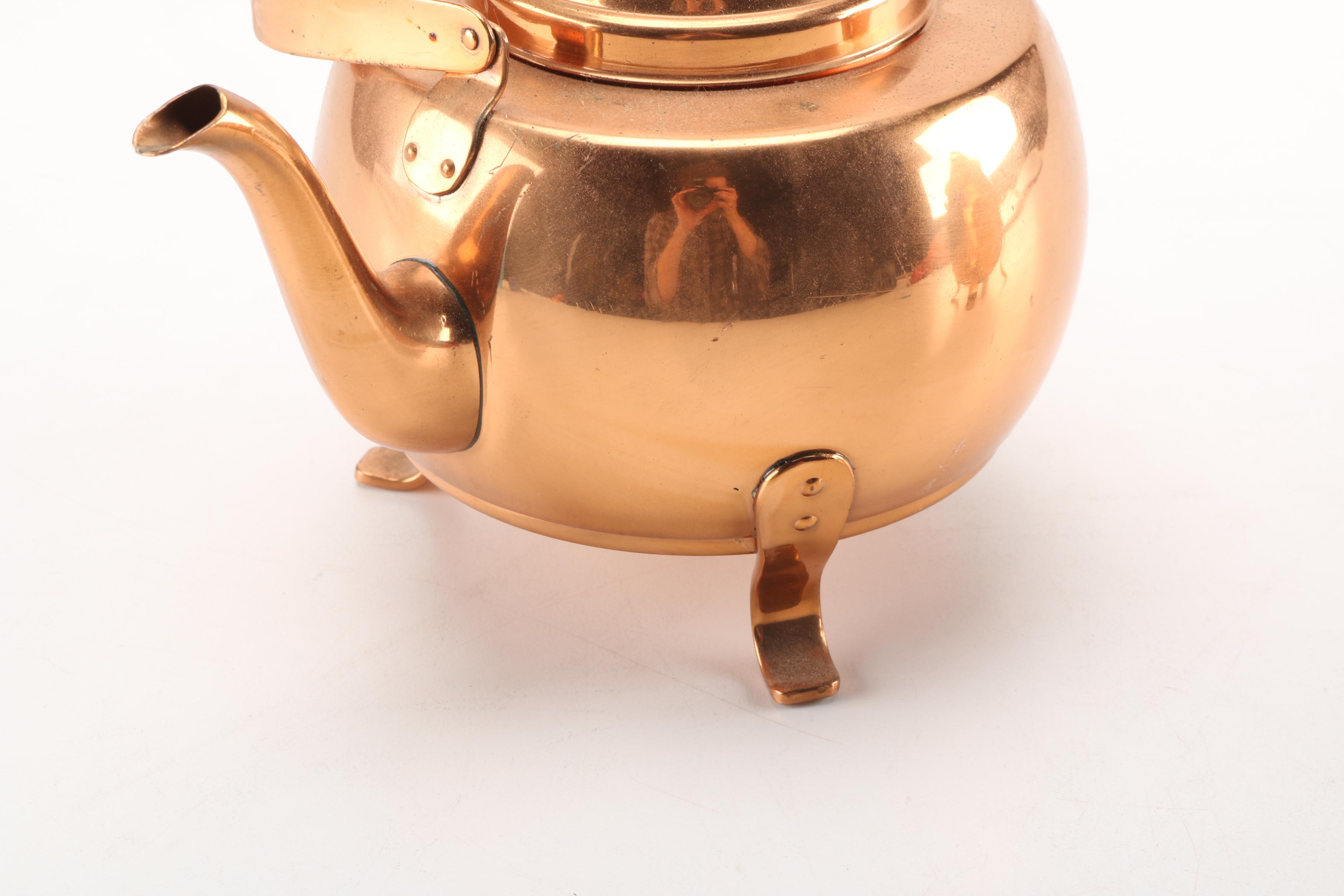 Pair of Brass Teapots