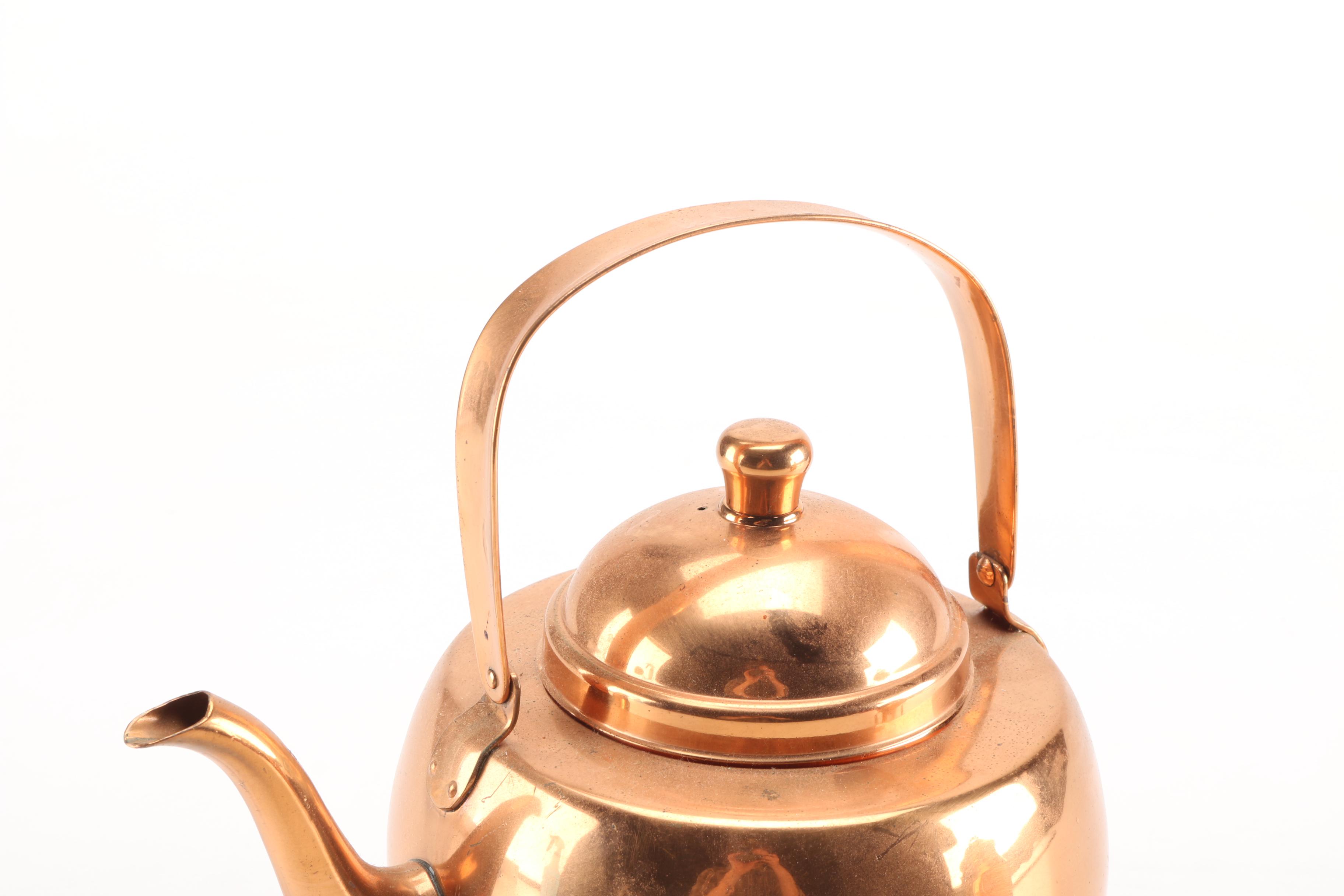 Pair of Brass Teapots