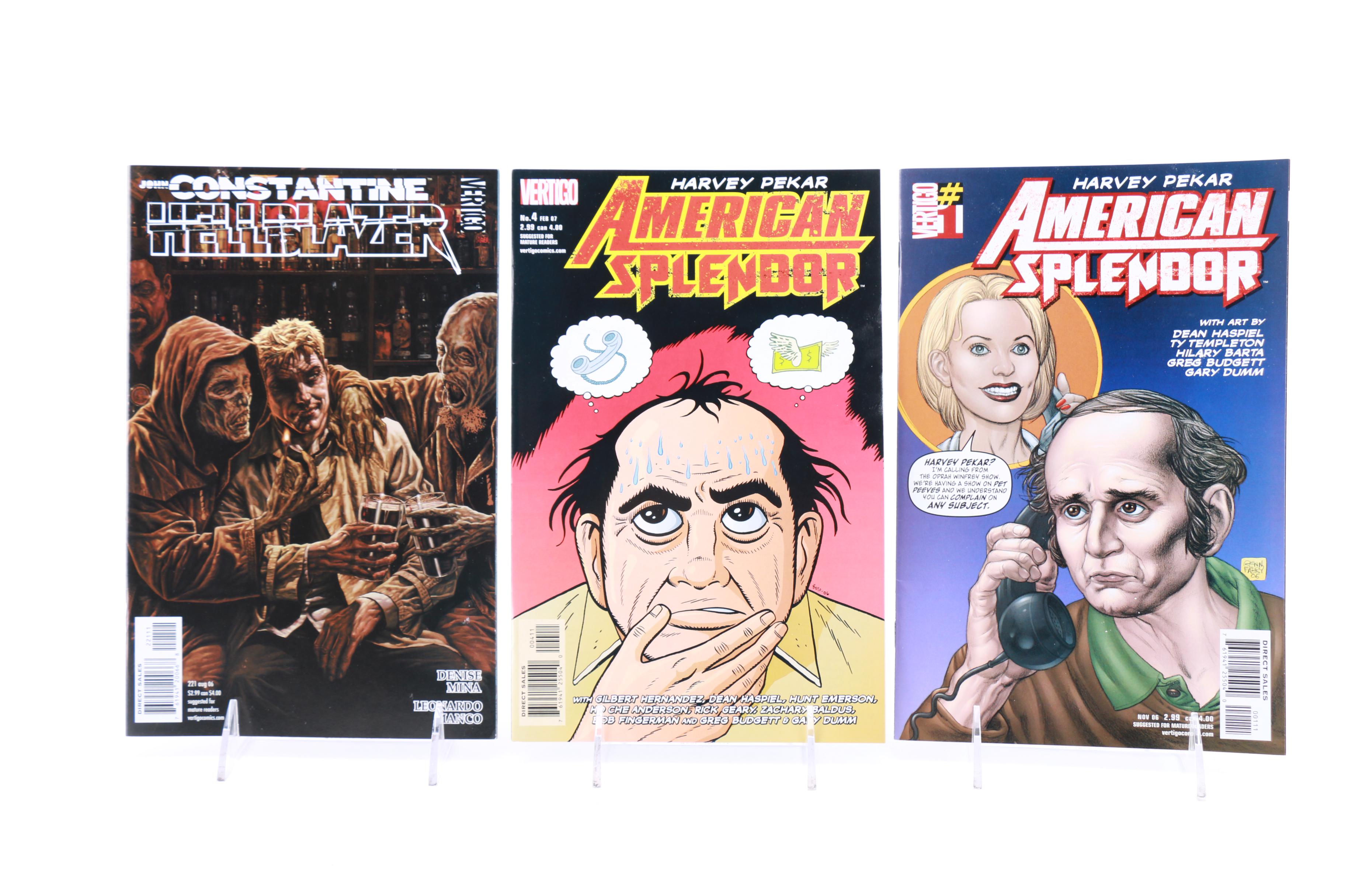 Assorted Modern Age Vertigo Comic Books Including Hellblazer