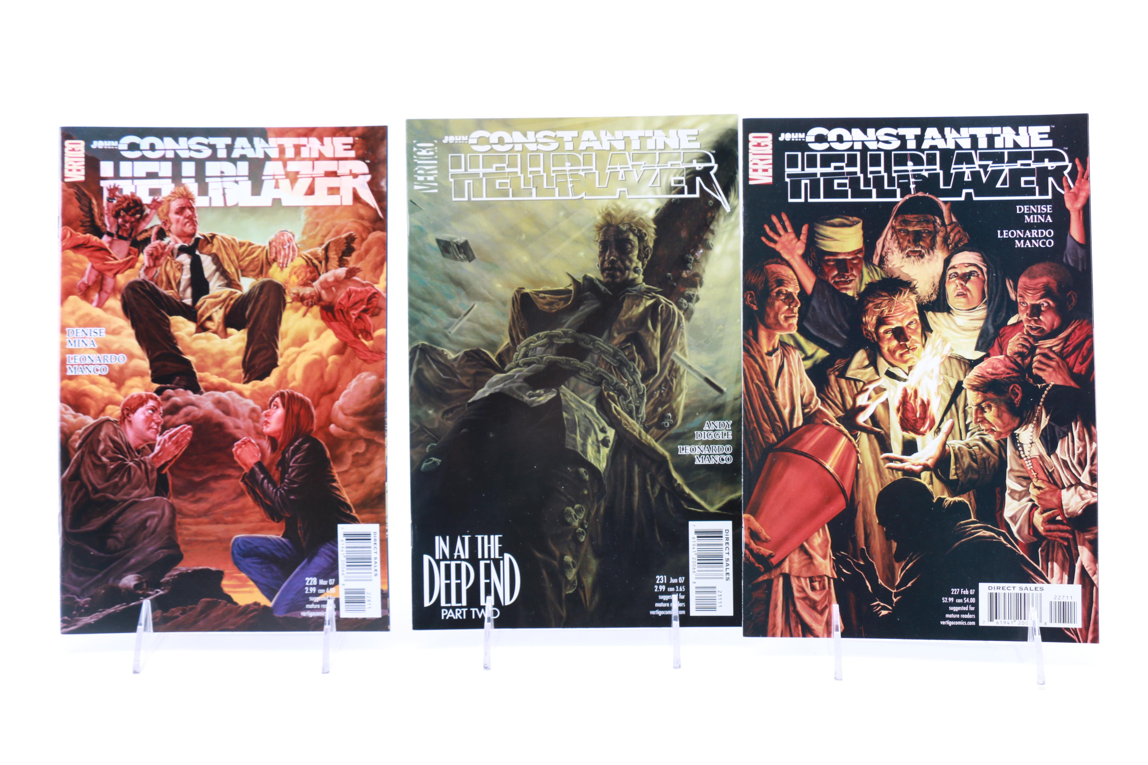 Assorted Modern Age Vertigo Comic Books Including Hellblazer