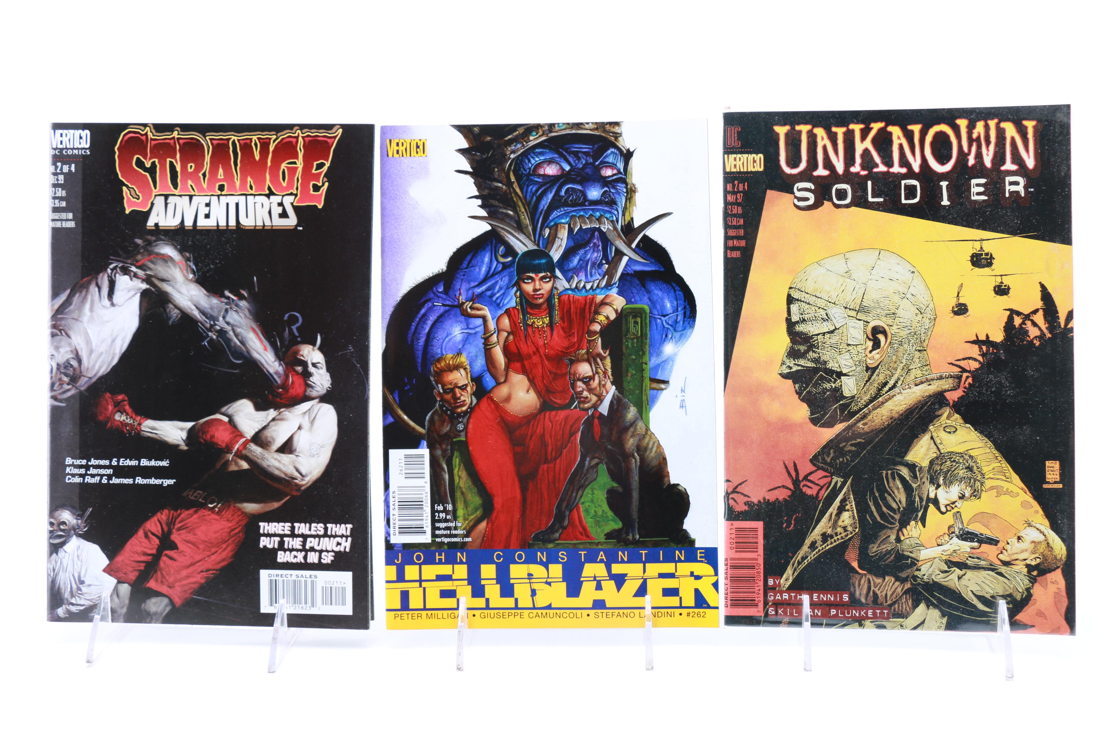 Assorted Modern Age Vertigo Comic Books Including Hellblazer