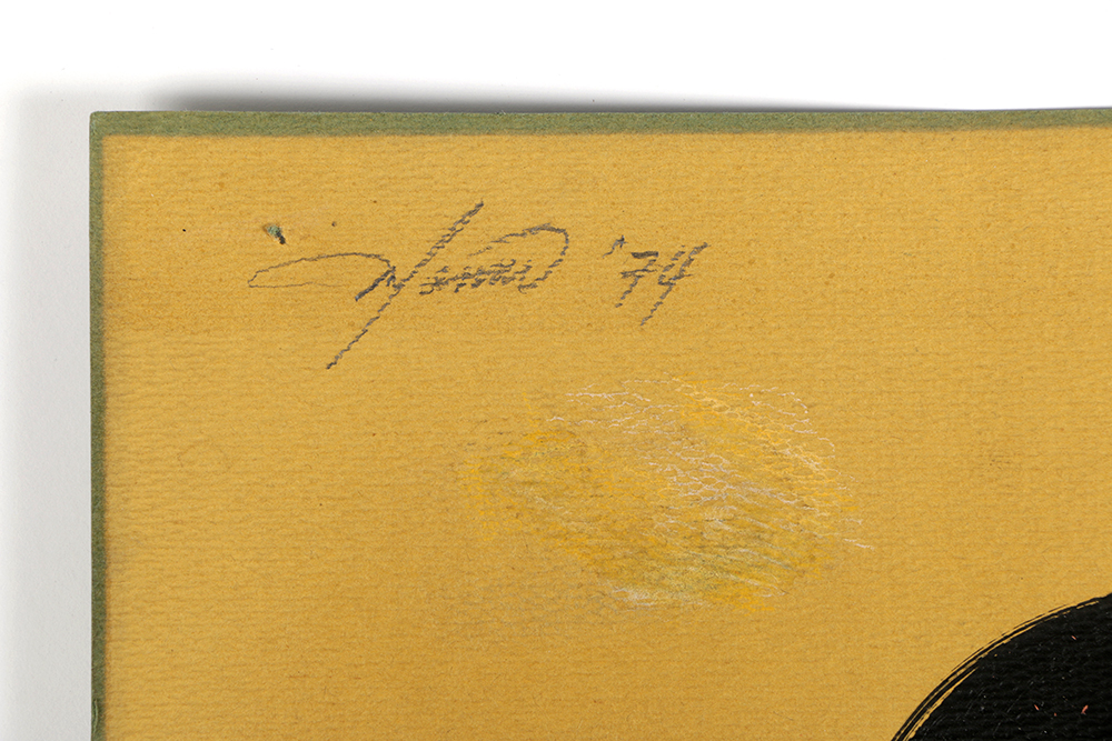 Ricardo Morin Ink and Pastel Drawing on Paper "Maternity"