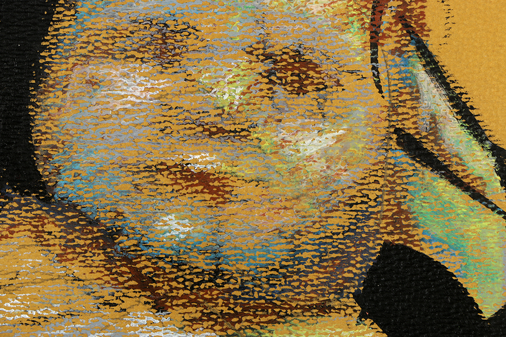 Ricardo Morin Ink and Pastel Drawing on Paper "Maternity"