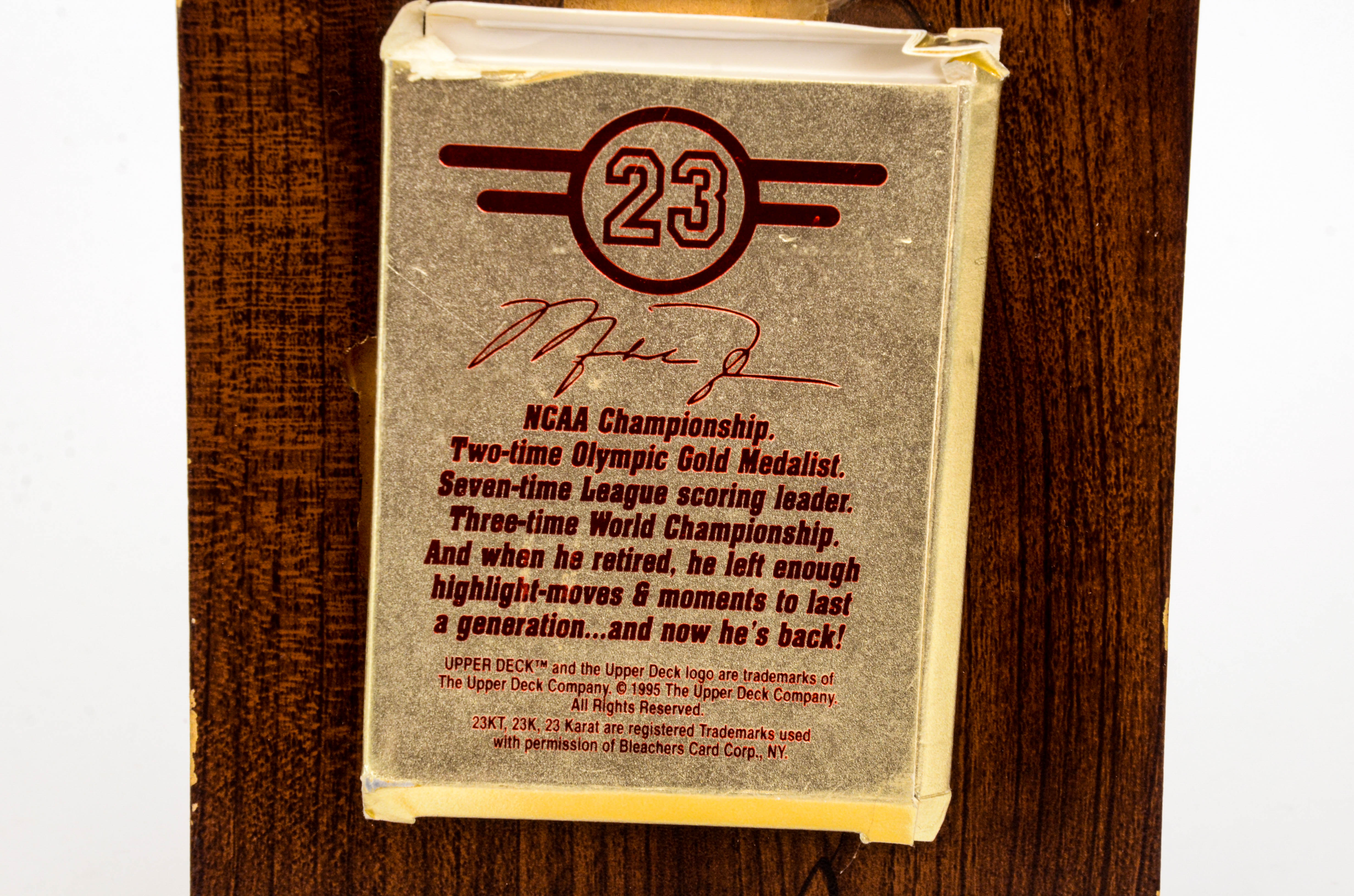 Michael Jordan 23K Gold Foil Sports Card