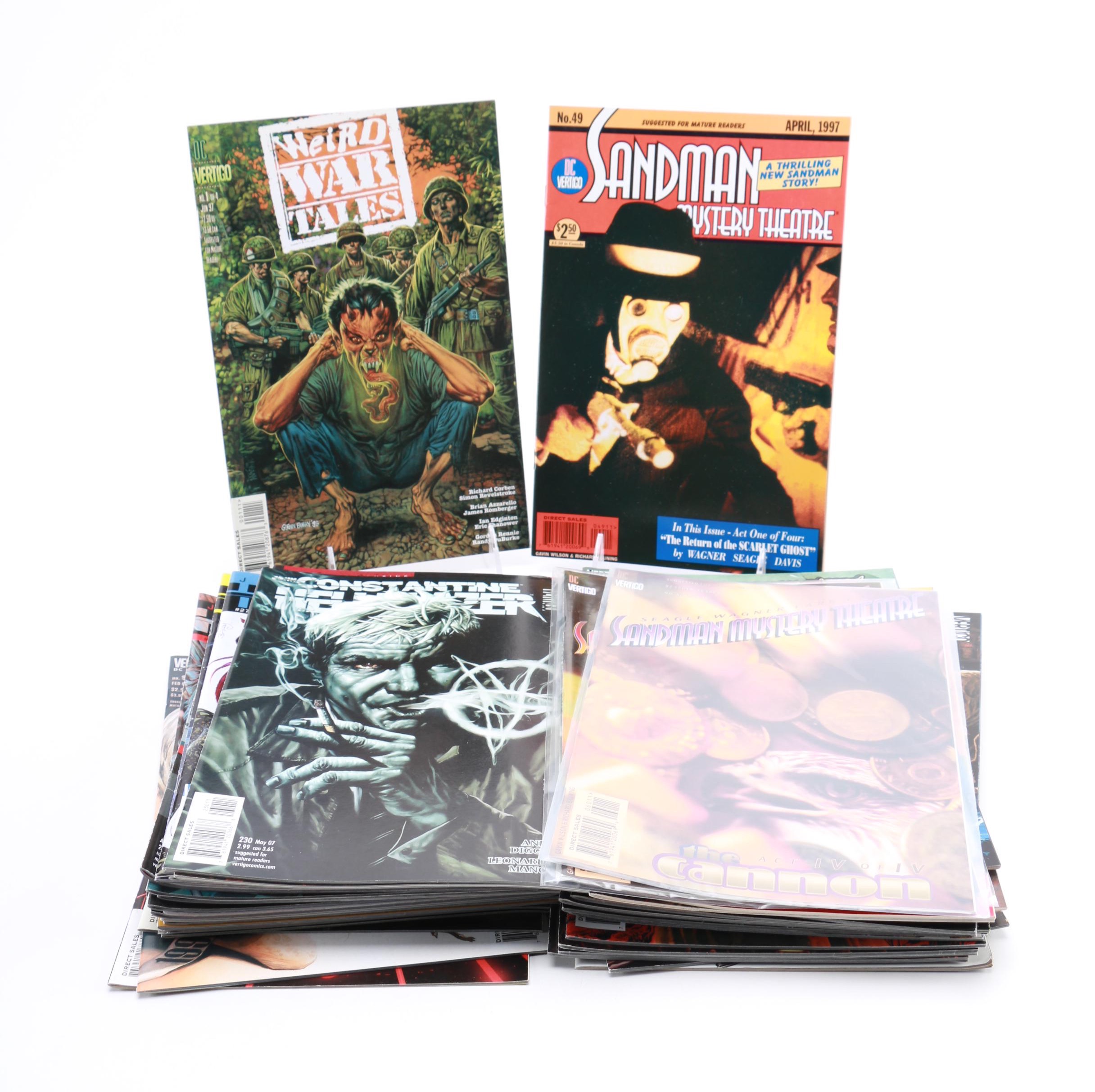 Assorted Modern Age Vertigo Comic Books Including Hellblazer