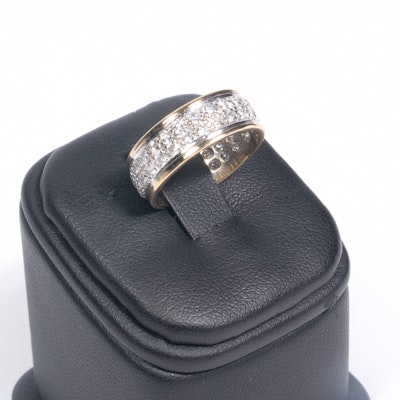 14K Gold and Diamond Eternity Band 14K Gold and Diamond Eternity Band