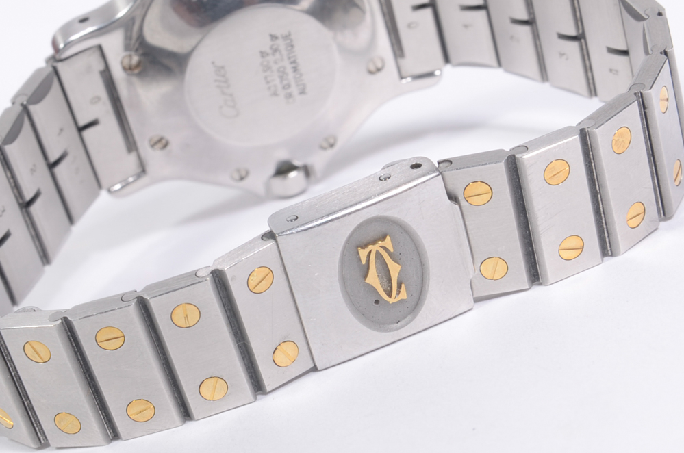 Men's Cartier Santos 18K Gold and Stainless Watch