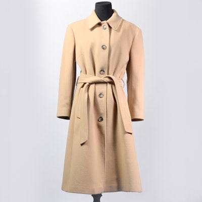 Women's Burberry Wool and Cashmere Belted Coat Women's Burberry Wool and Cashmere Belted Coat