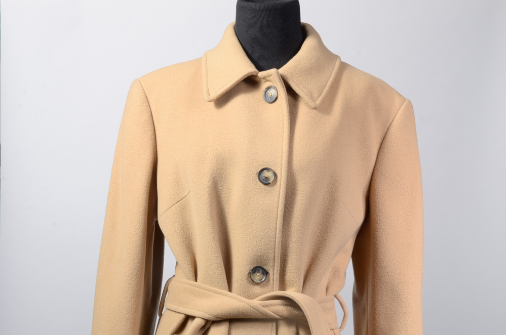 Women's Burberry Wool and Cashmere Belted Coat