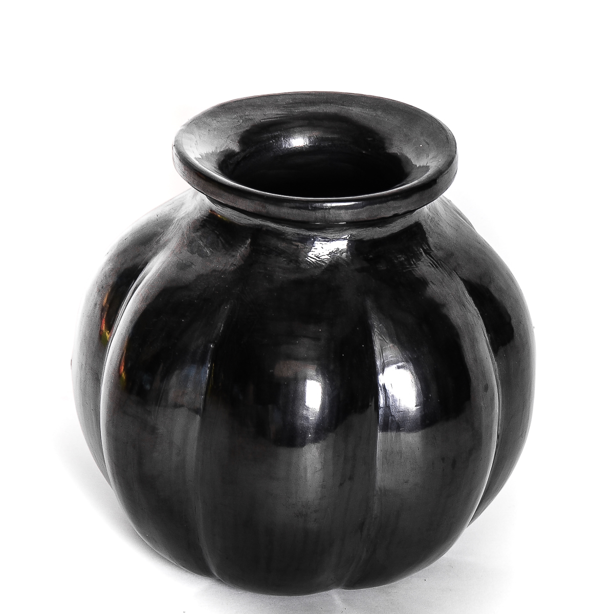 Doña Rosa Signed Black Pottery Vase