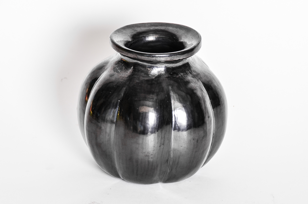 Doña Rosa Signed Black Pottery Vase