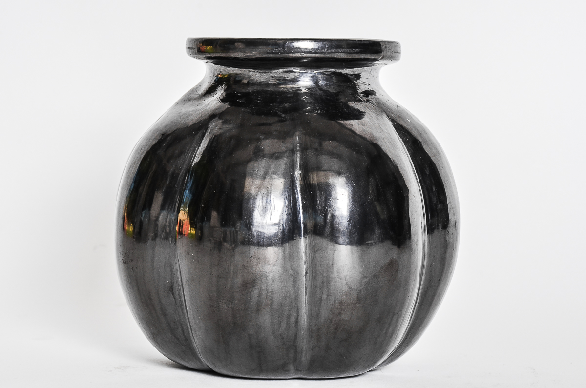 Doña Rosa Signed Black Pottery Vase