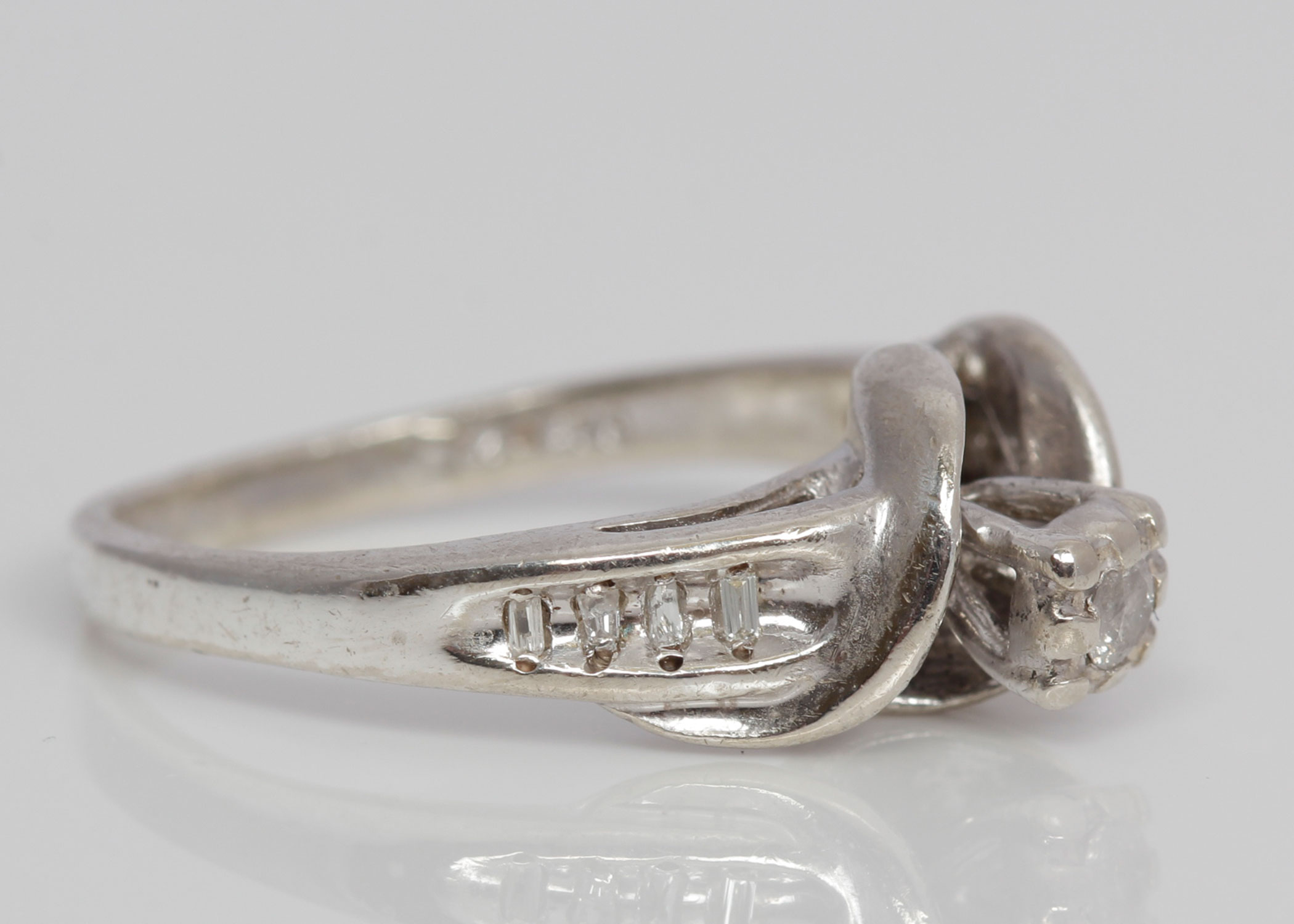 Sterling Silver Diamond Ring