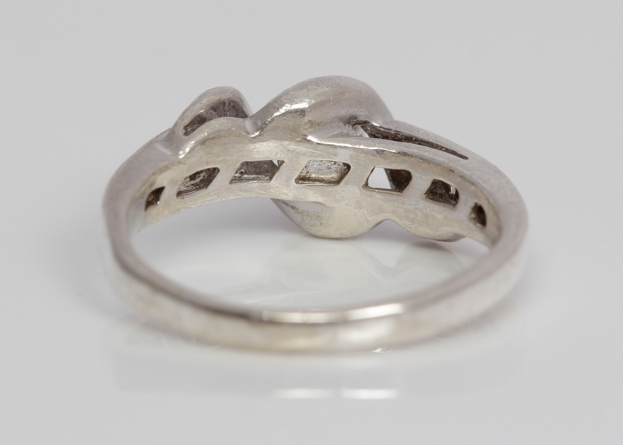 Sterling Silver Diamond Ring