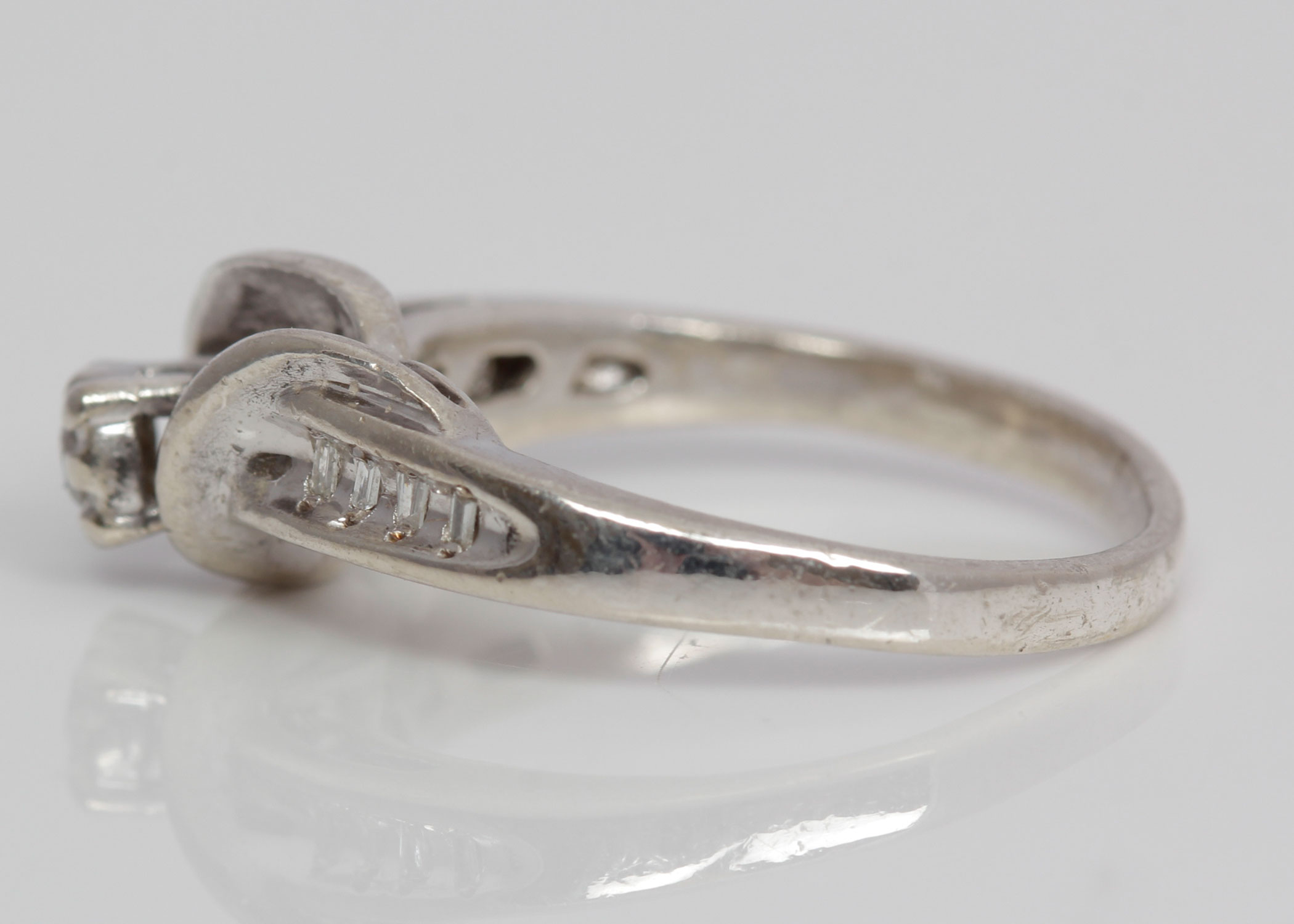 Sterling Silver Diamond Ring