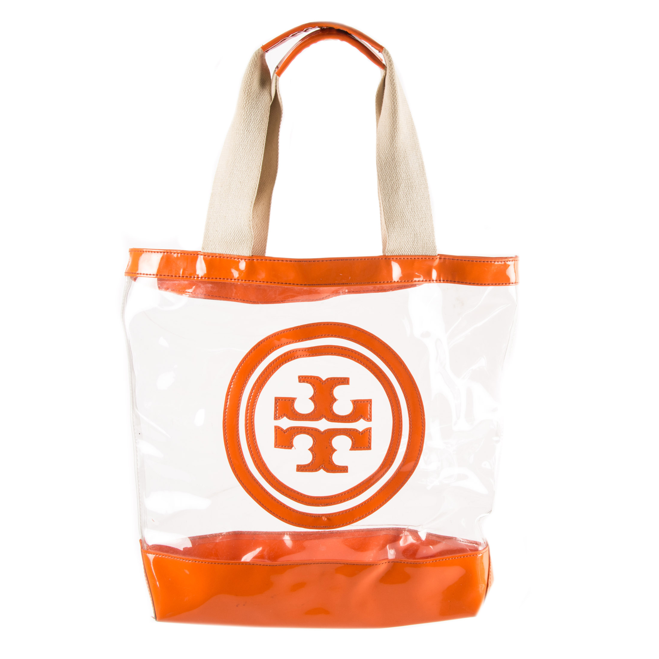 Tory Burch Orange Beach Tote