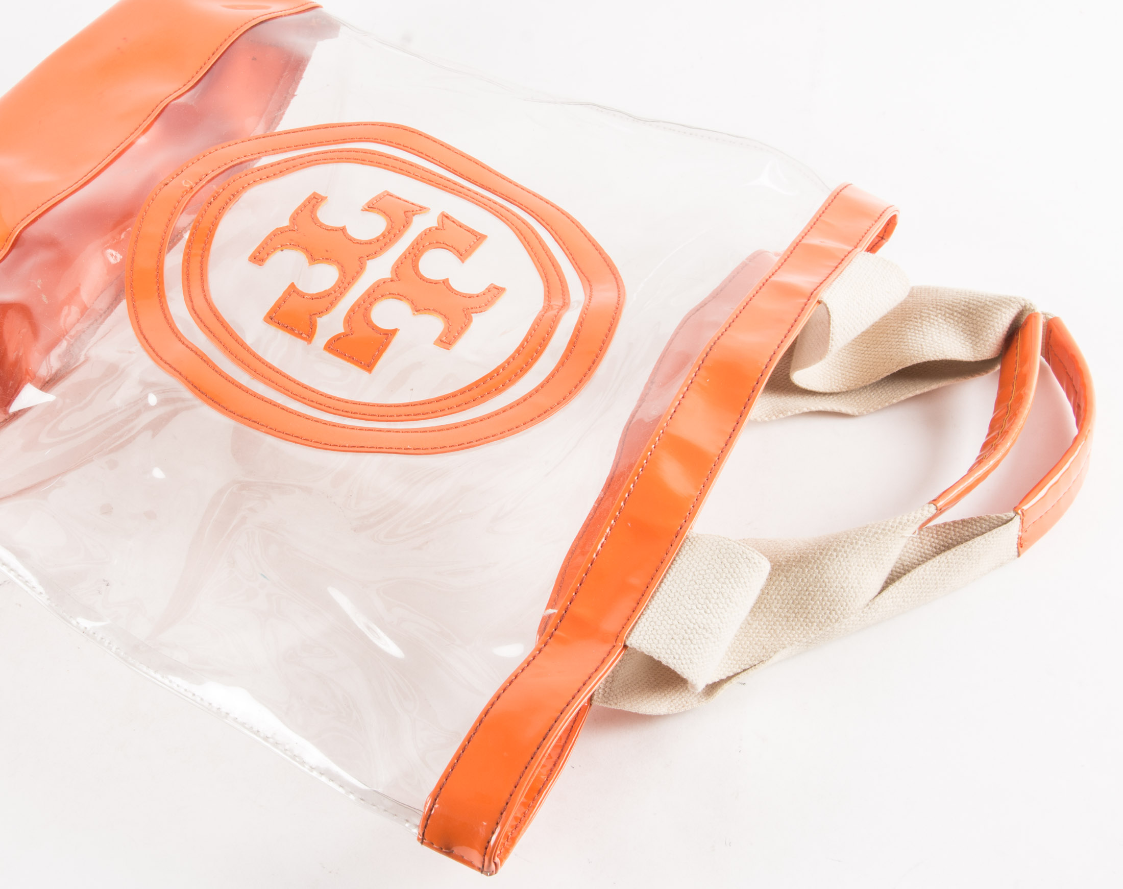 Tory Burch Orange Beach Tote