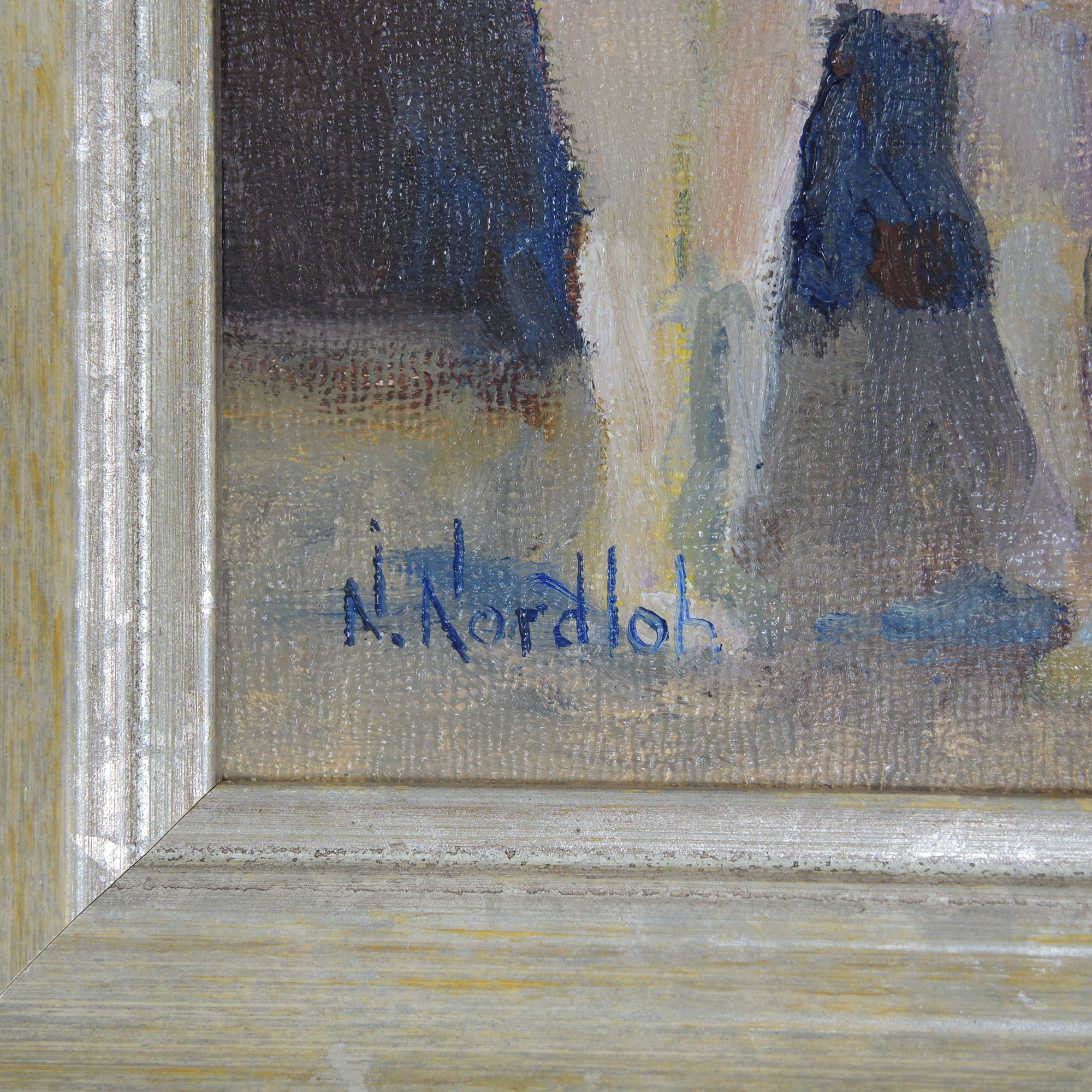 Nancy Nordloh Neville Original Miniature Oil Painting of Ballerinas