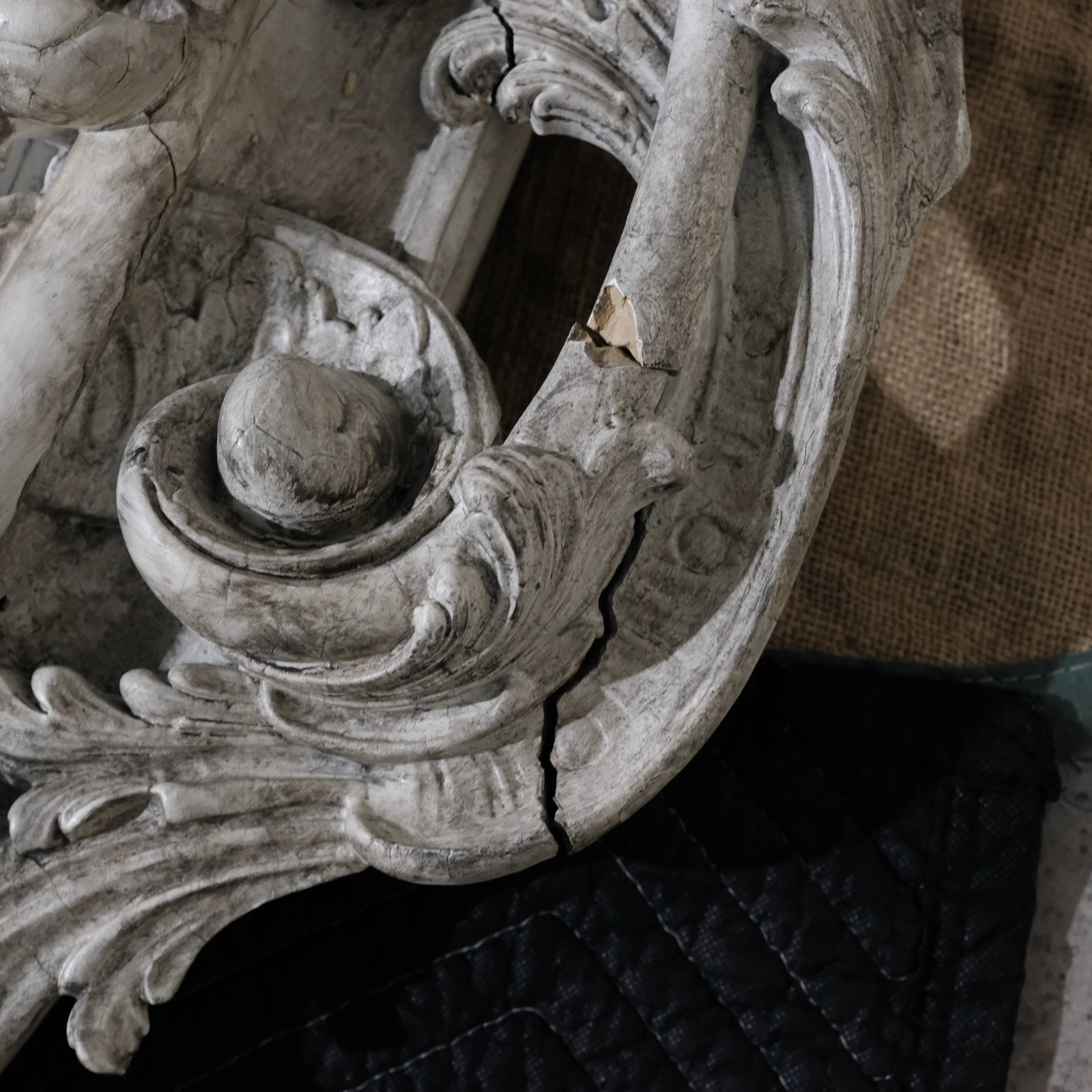 Ornate Carved Oval Mirror