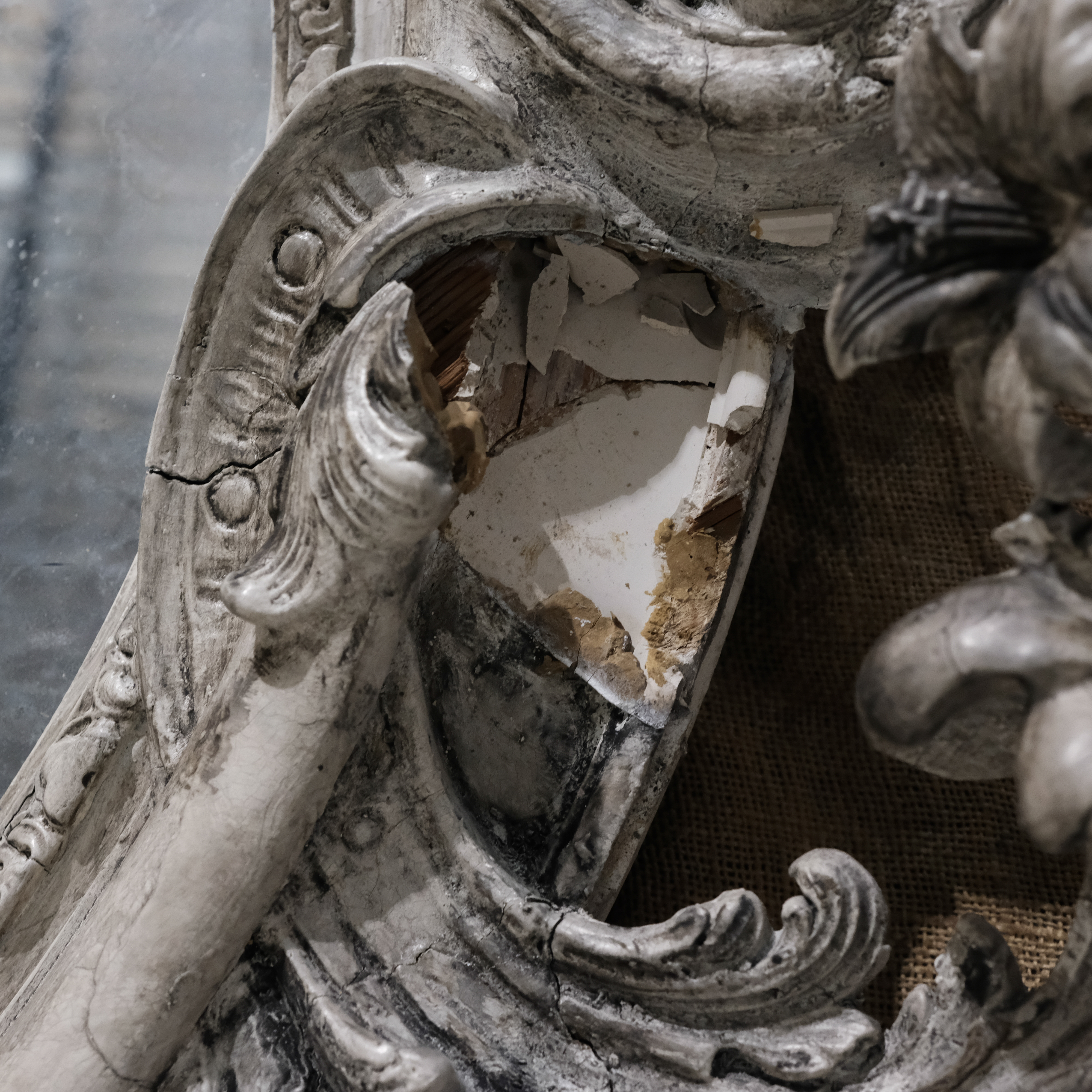 Ornate Carved Oval Mirror